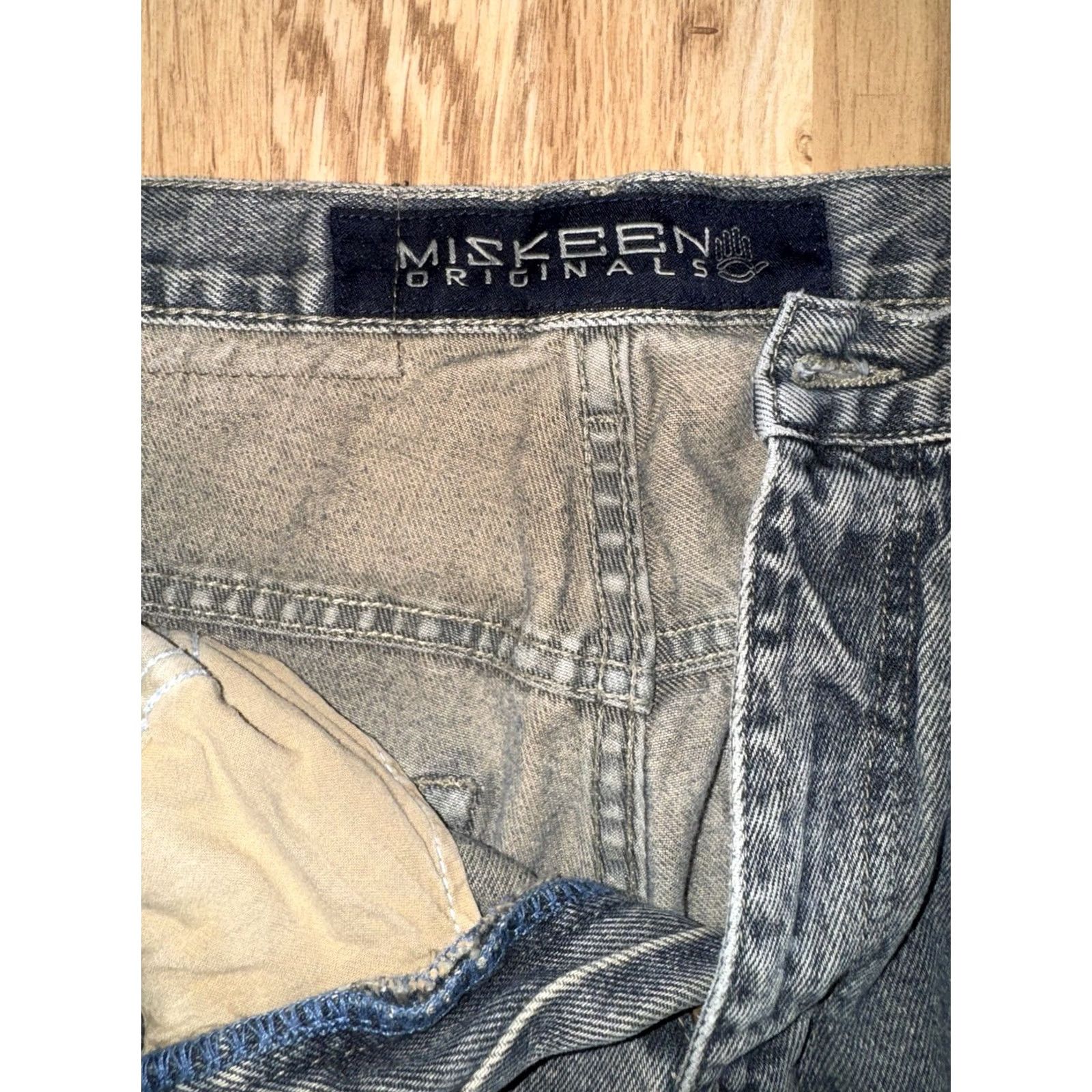 Vintage Vintage Y2K Miskeen Jeans Mens Size 32 Distressed Embroidered Size US 32 / EU 48 - 2 Thumbnail