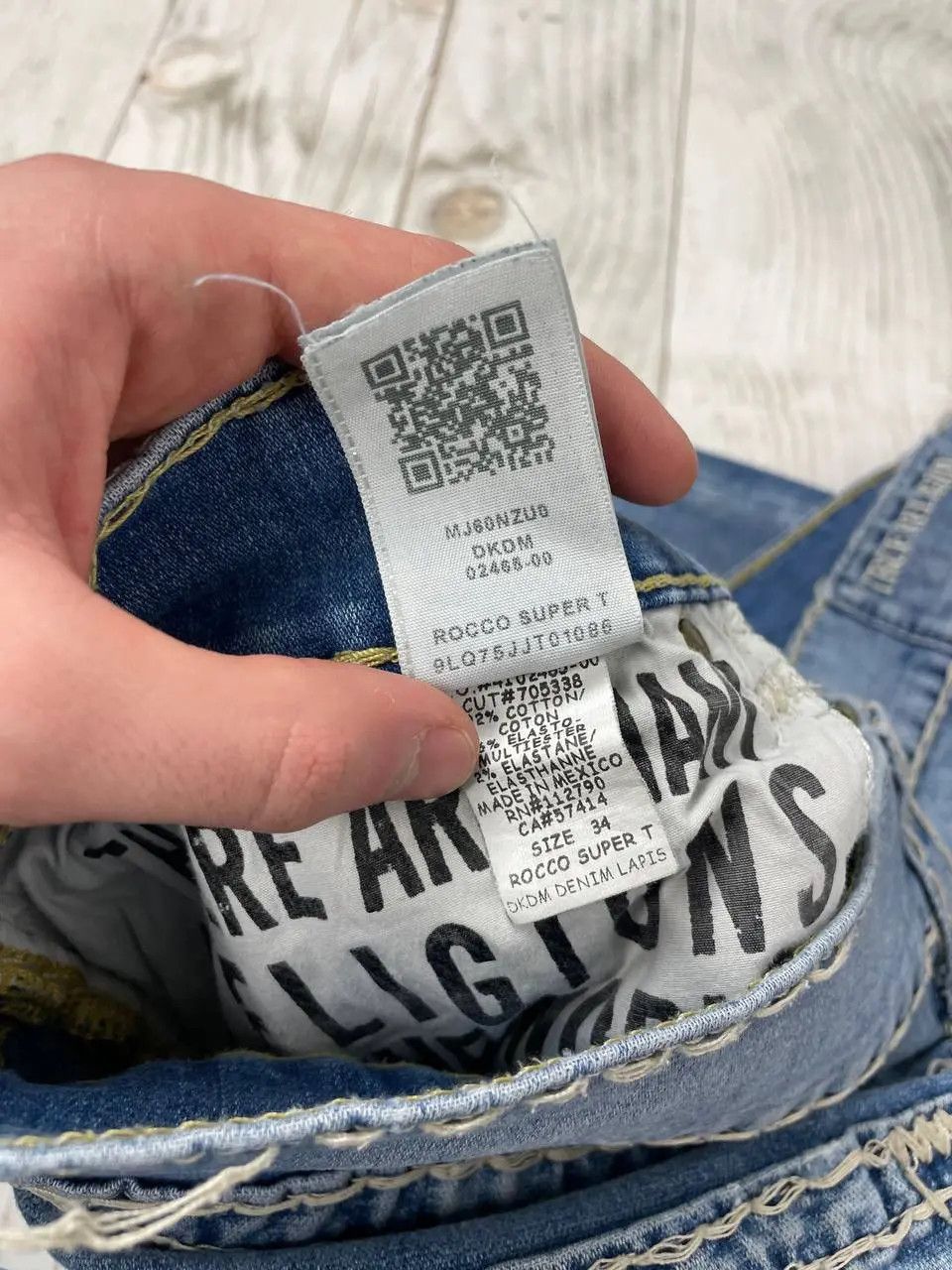 True Religion True Religion Rocco Super T Relaxed Skinny Jeans Japan Size US 34 / EU 50 - 18 Thumbnail