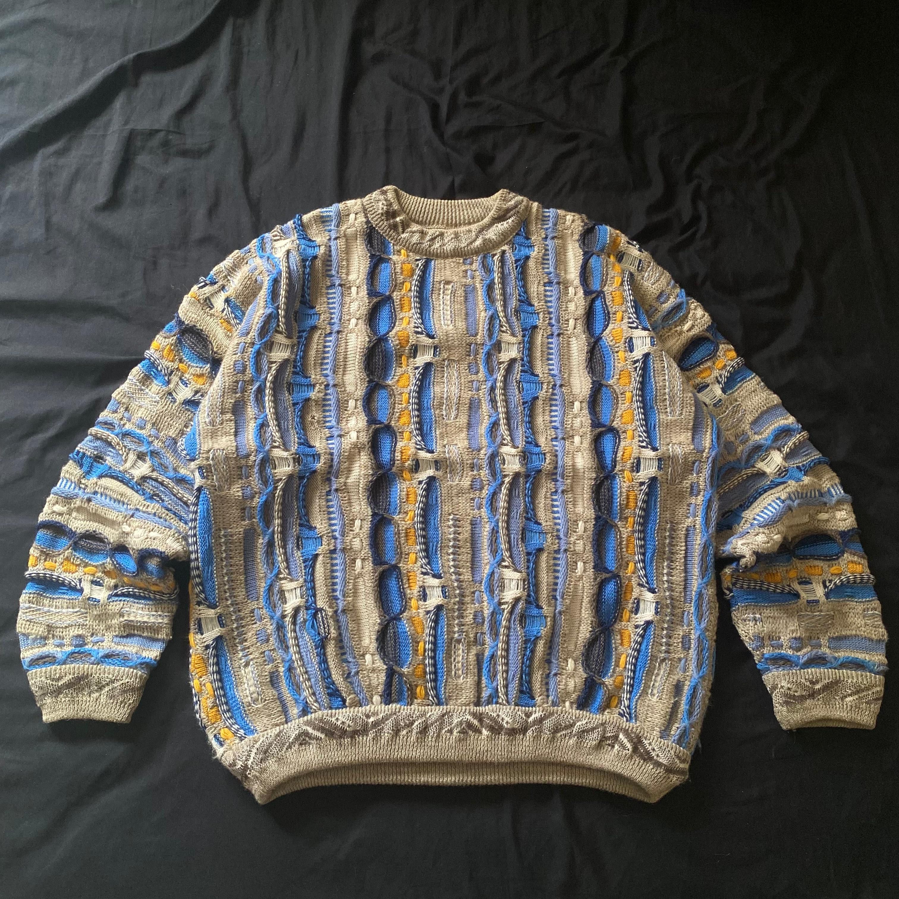 Coogi Vintage 3D Knitwear Carlo Alberto Australia Size US L / EU 52-54 / 3 - 1 Thumbnail