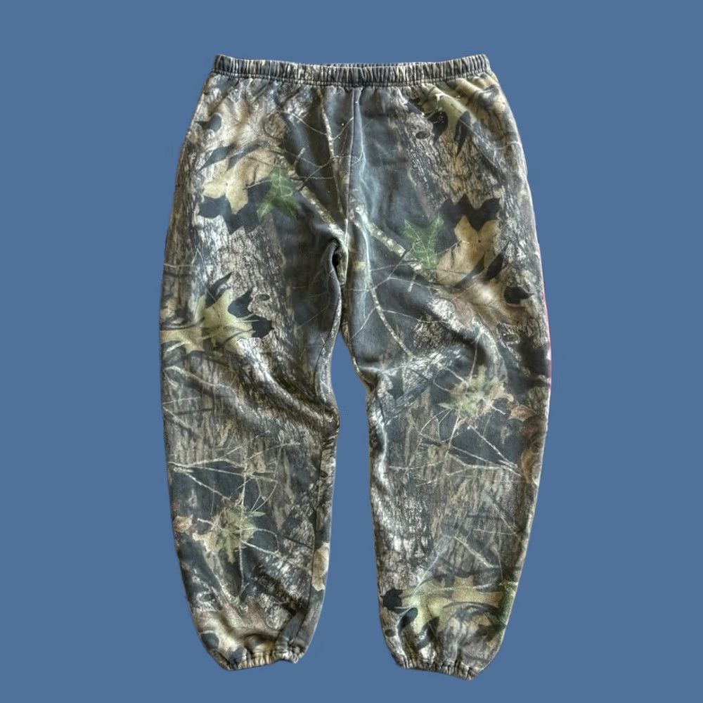 Jerzees VINTAGE Jerzees Sweatpants Camo XL Hunting Gym Workout Lift Mossy Oak 90s Mens Size US 36 / EU 52 - 1 Thumbnail