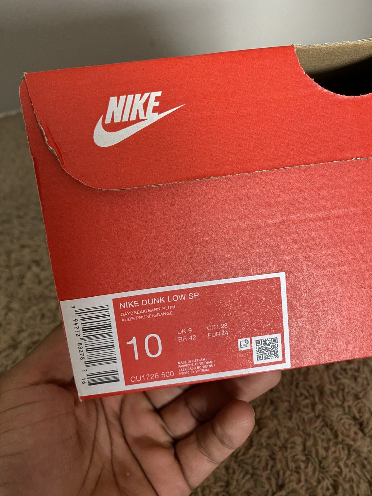 Nike Nike dunk low plum Sz 10 Size US 10 / EU 43 - 9 Thumbnail
