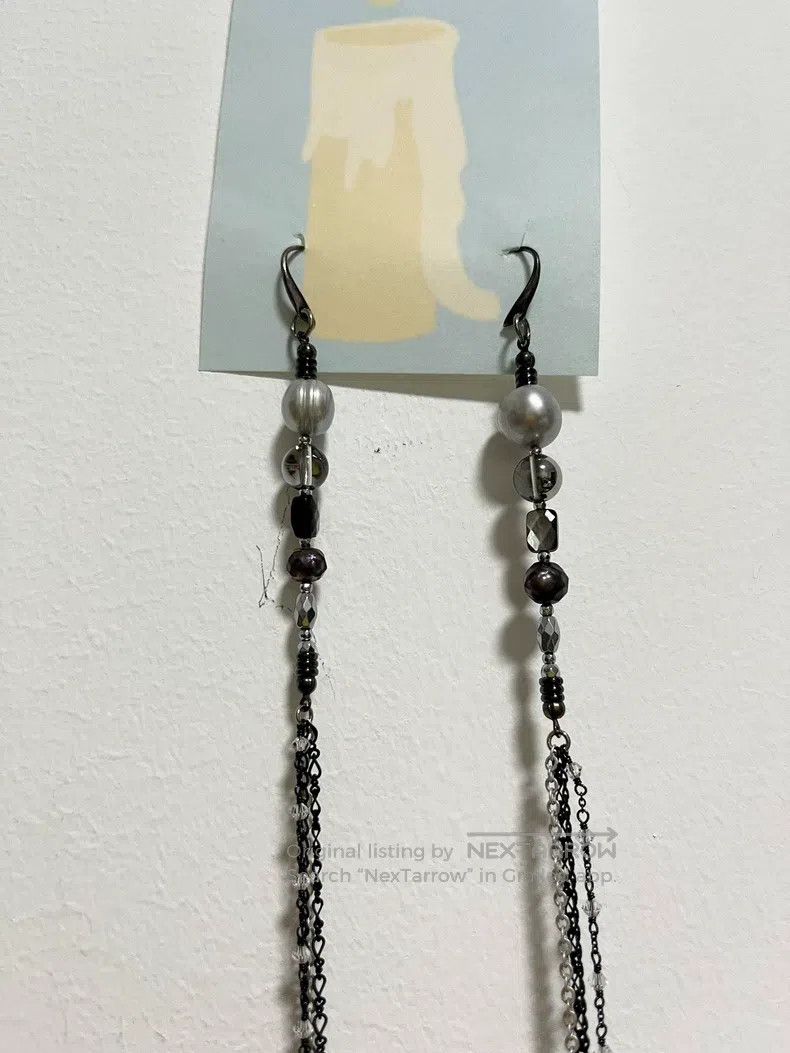 Japanese Brand Japanese Brand Gunda Pearl tassel earrings Size ONE SIZE - 2 Thumbnail
