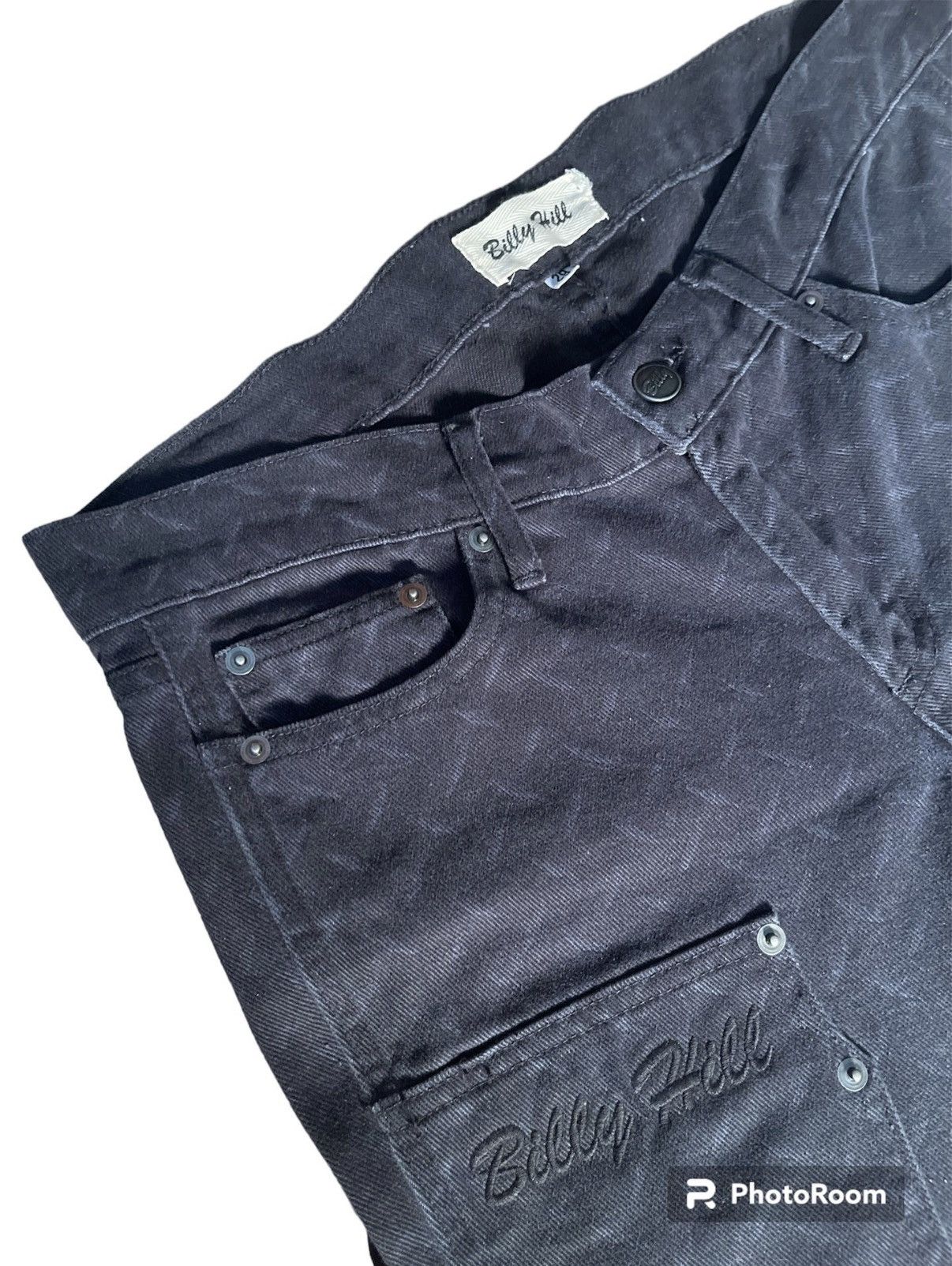Billy Hill Billy Hill Diamond Plate Double Knee Carpenter Denim Jeans Size US 29 - 2 Thumbnail