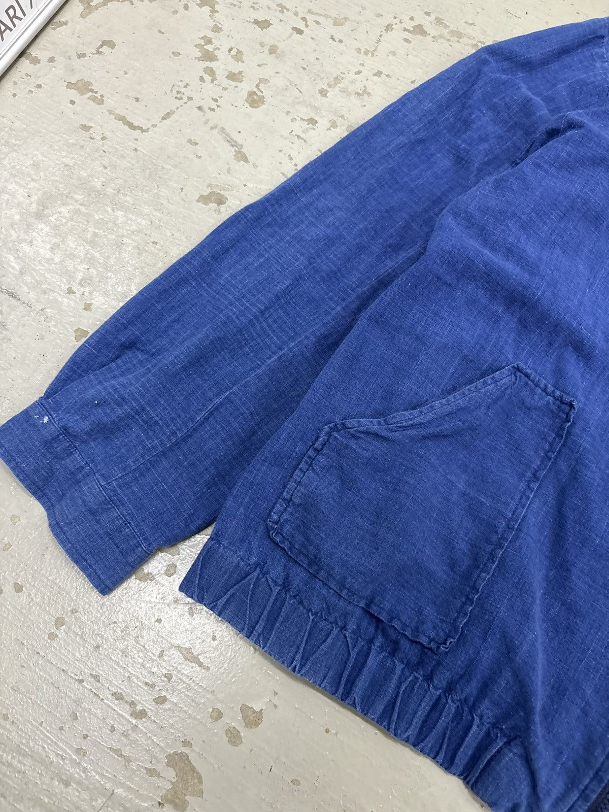 Japanese Brand Vintage Zipped Japanese denim linen jackets Size US M / EU 48-50 / 2 - 4 Thumbnail