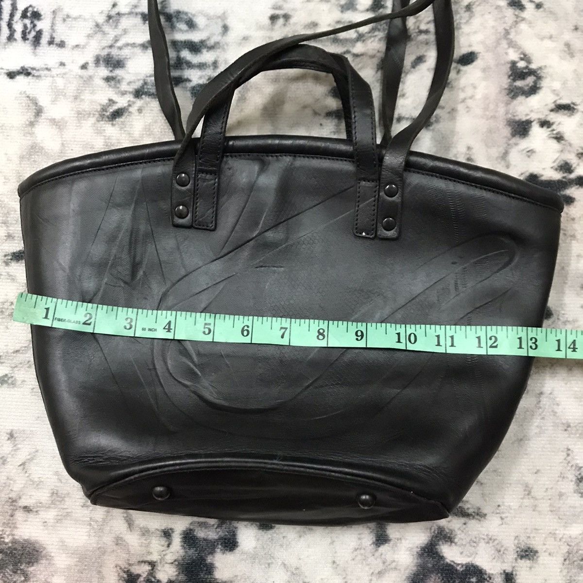 Designer × Hereu HEREU CRAFTED IN SPAIN BLACK LEATHER BUCKET TOTE BAG Size ONE SIZE - 10 Thumbnail