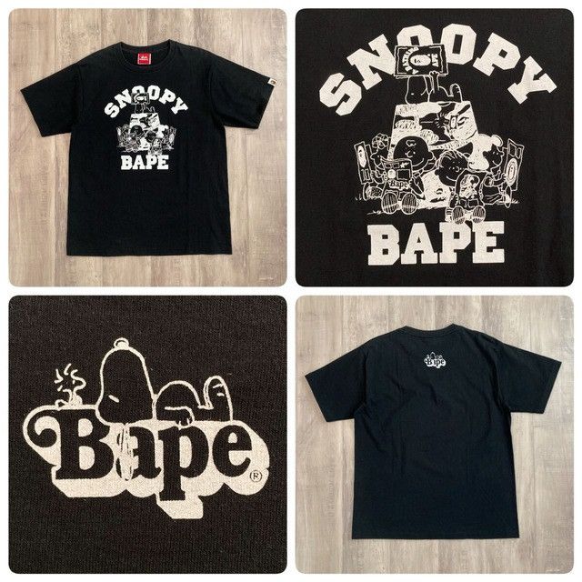 Bape BAPE × Peanuts Snoopy T-shirt a bathing ape Size US M / EU 48-50 / 2 - 1 Thumbnail
