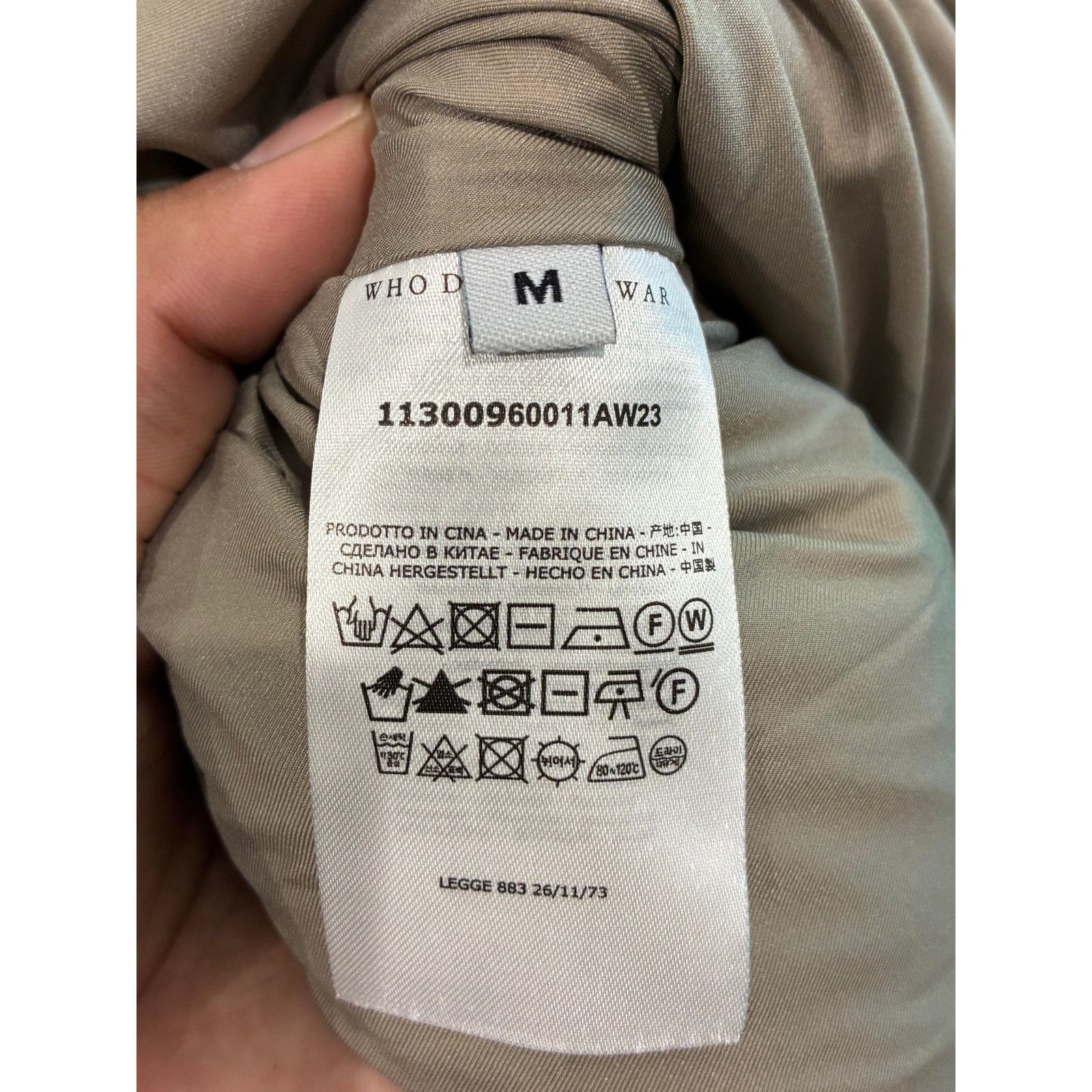 Who Decides War WDW Garden Glass Sage Vest Size US M / EU 48-50 / 2 - 3 Thumbnail
