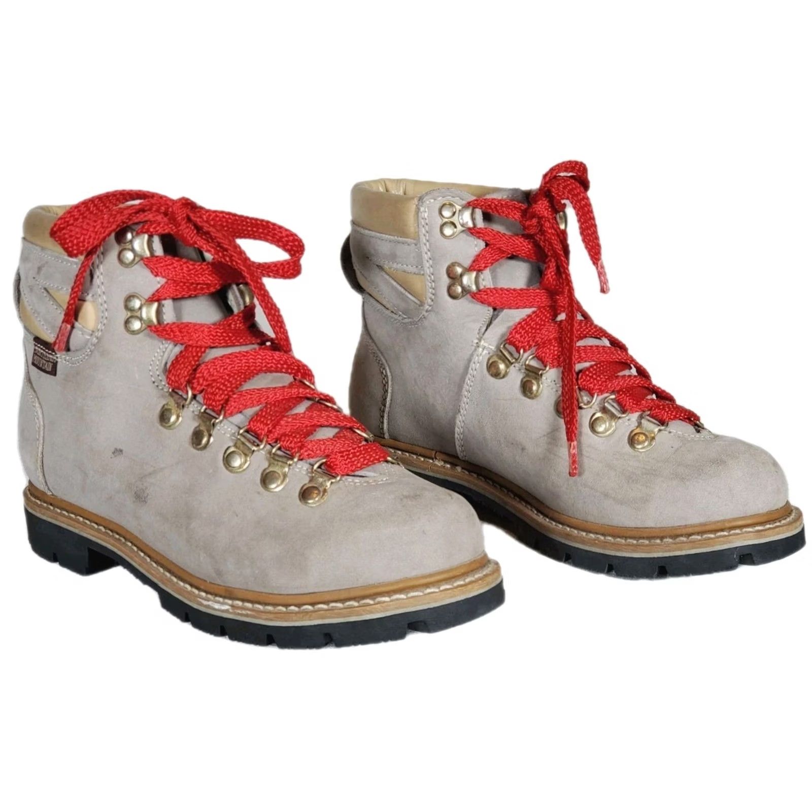 Pop Trading Company VINTAGE 90s Northeast Mountain Trading Company Hiking Boots Light Gray Nubuck Women’s US 8.5 1371-40 Boots Size US 9 / IT 39 - 2 Thumbnail