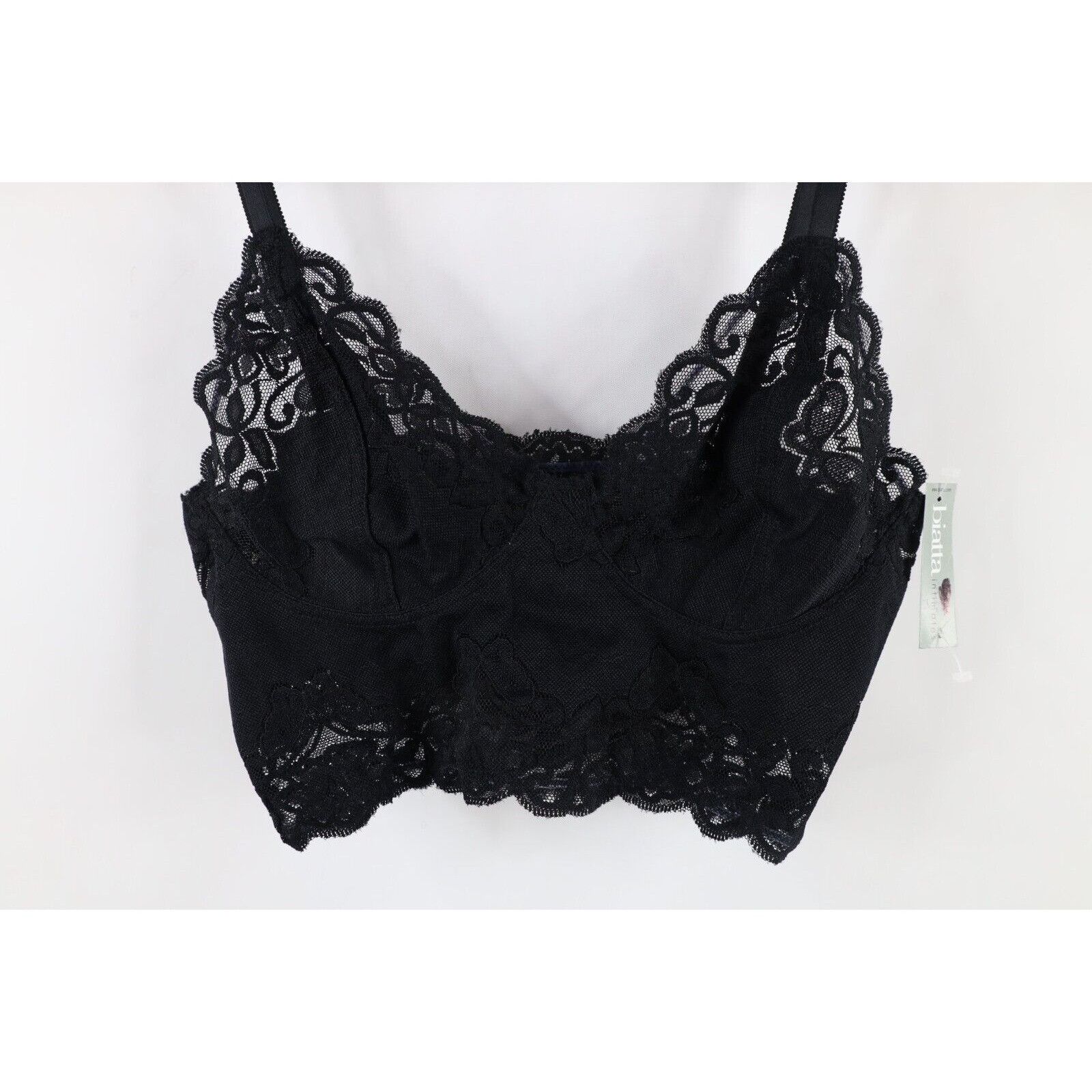 Vintage Deadstock Vintage 90s Flower Floral Lace Bralette Bra Size M / US 6-8 / IT 42-44 - 4 Thumbnail