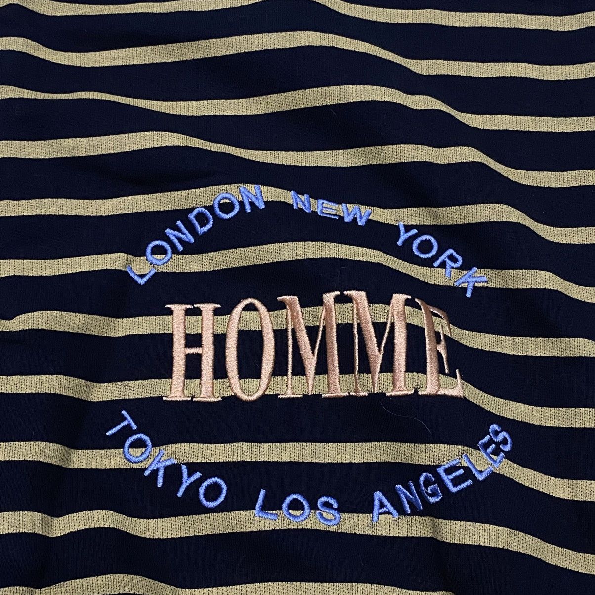 Balenciaga Balenciaga Striped Homme Cities Black Crewneck Size US L / EU 52-54 / 3 - 4 Thumbnail