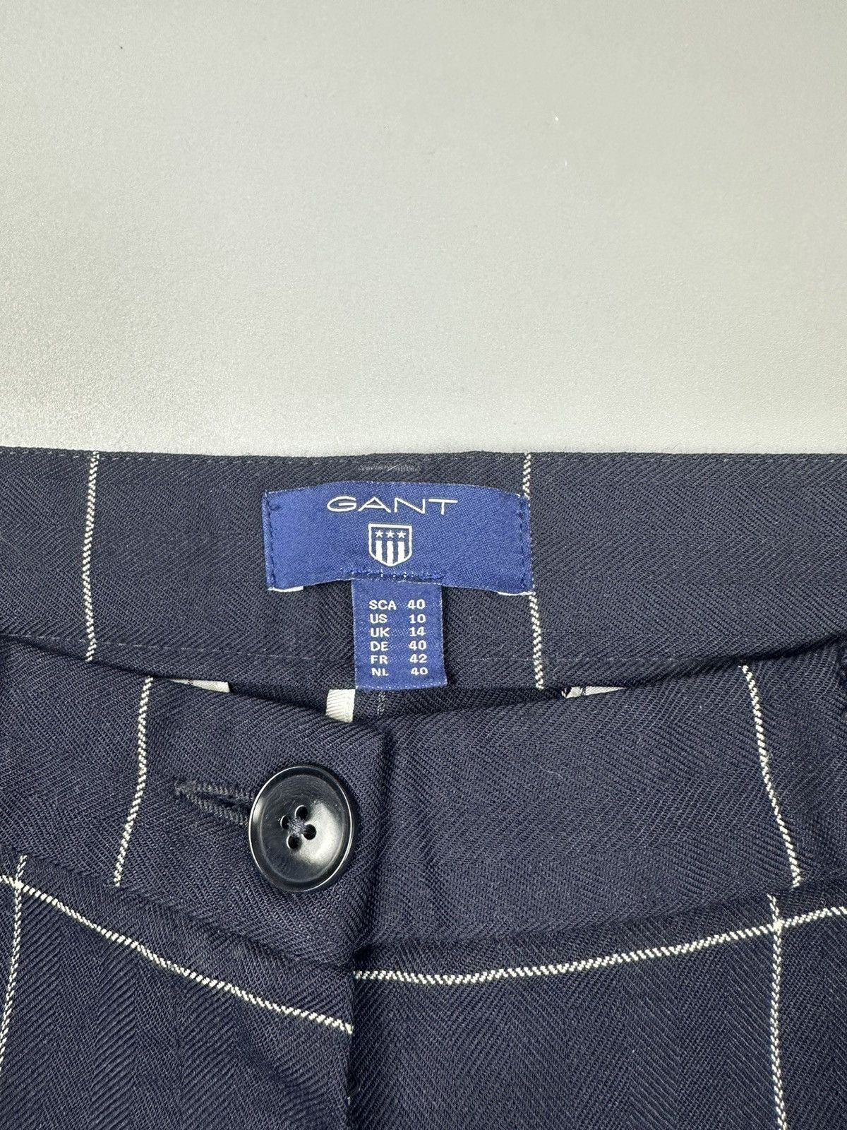Gant Tapered fit Checkered woolen pants Gant USA Size 32" / US 10 / IT 46 - 6 Thumbnail