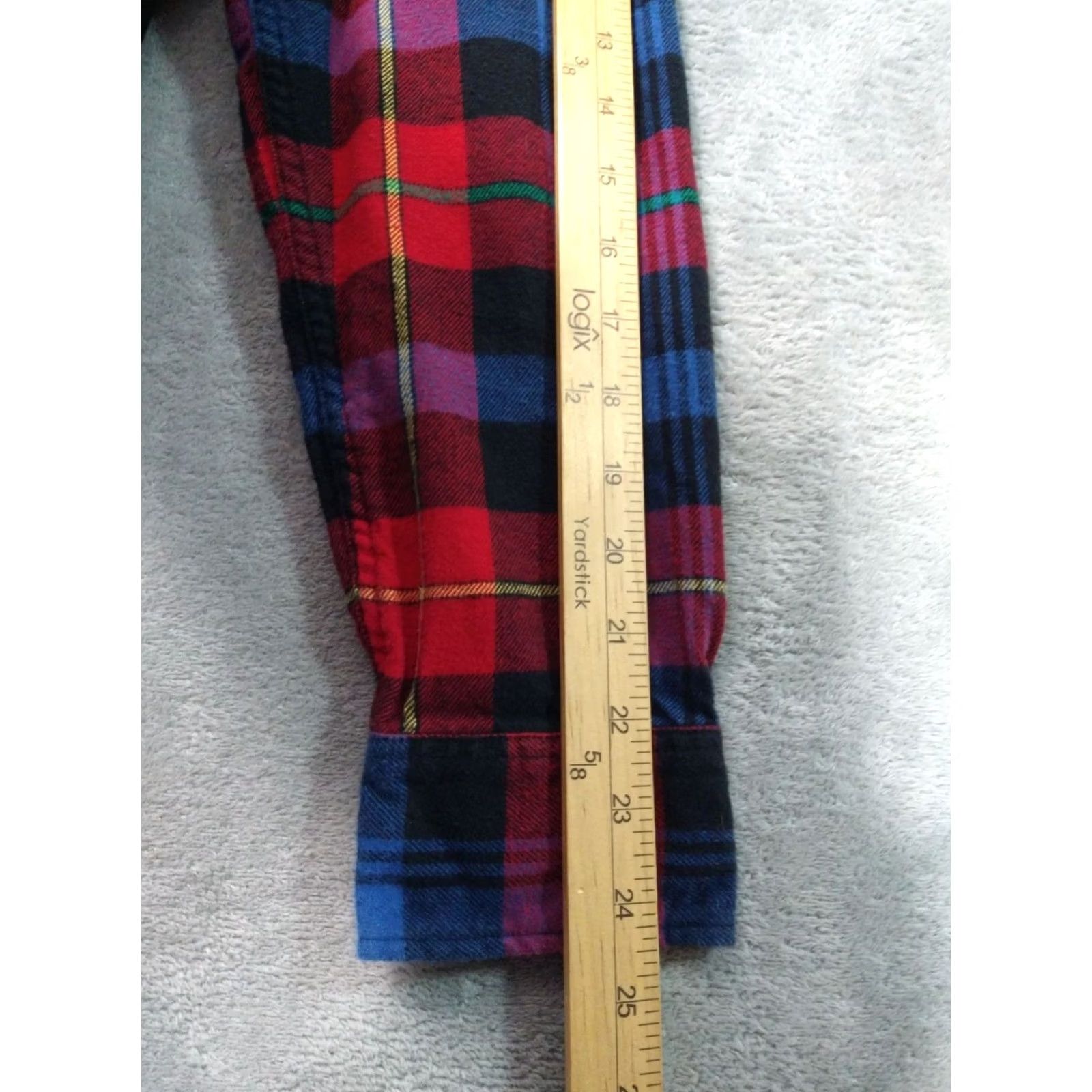 American Eagle Outfitters American Eagle Outfitters Plaid Flannel Shirt Mens Large Blue Red Classic Fit Button-Down Size US L / EU 52-54 / 3 - 6 Thumbnail