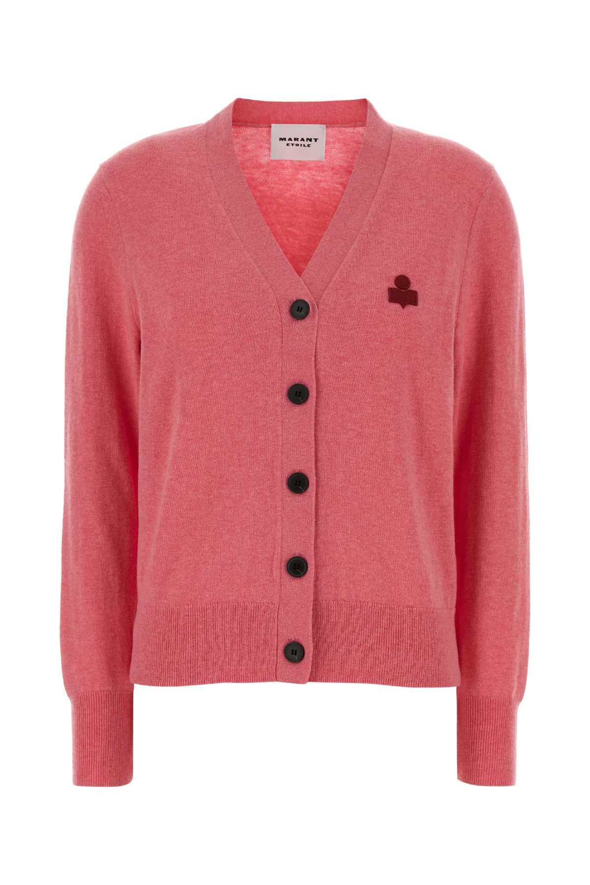 Isabel Marant Etoile Dark Pink Cotton Blend Karina Cardigan Size M / US 6-8 / IT 42-44 - 1 Thumbnail