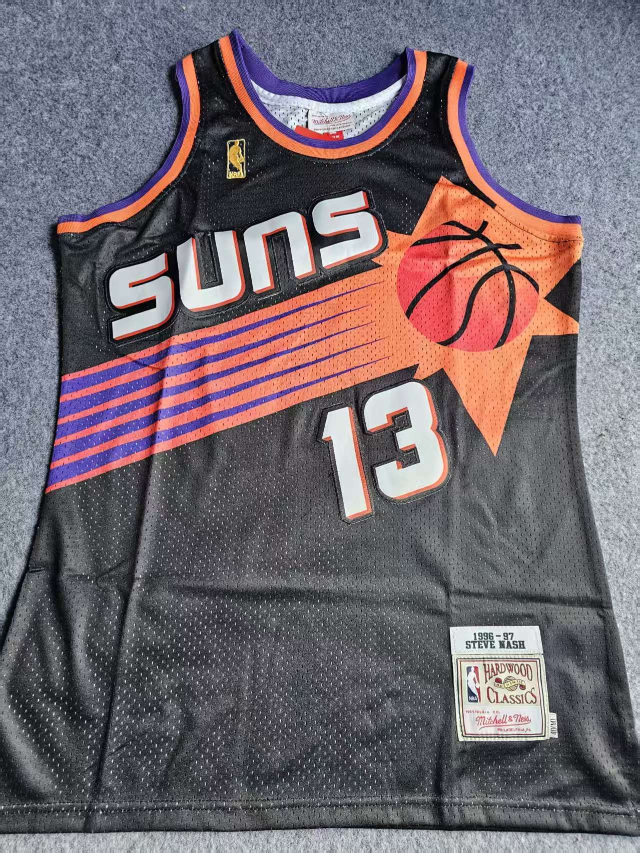 NBA 1999 97 Phoenix Suns 13 Steve Nash Jersey Black Size US M / EU 48-50 / 2 - 1 Thumbnail
