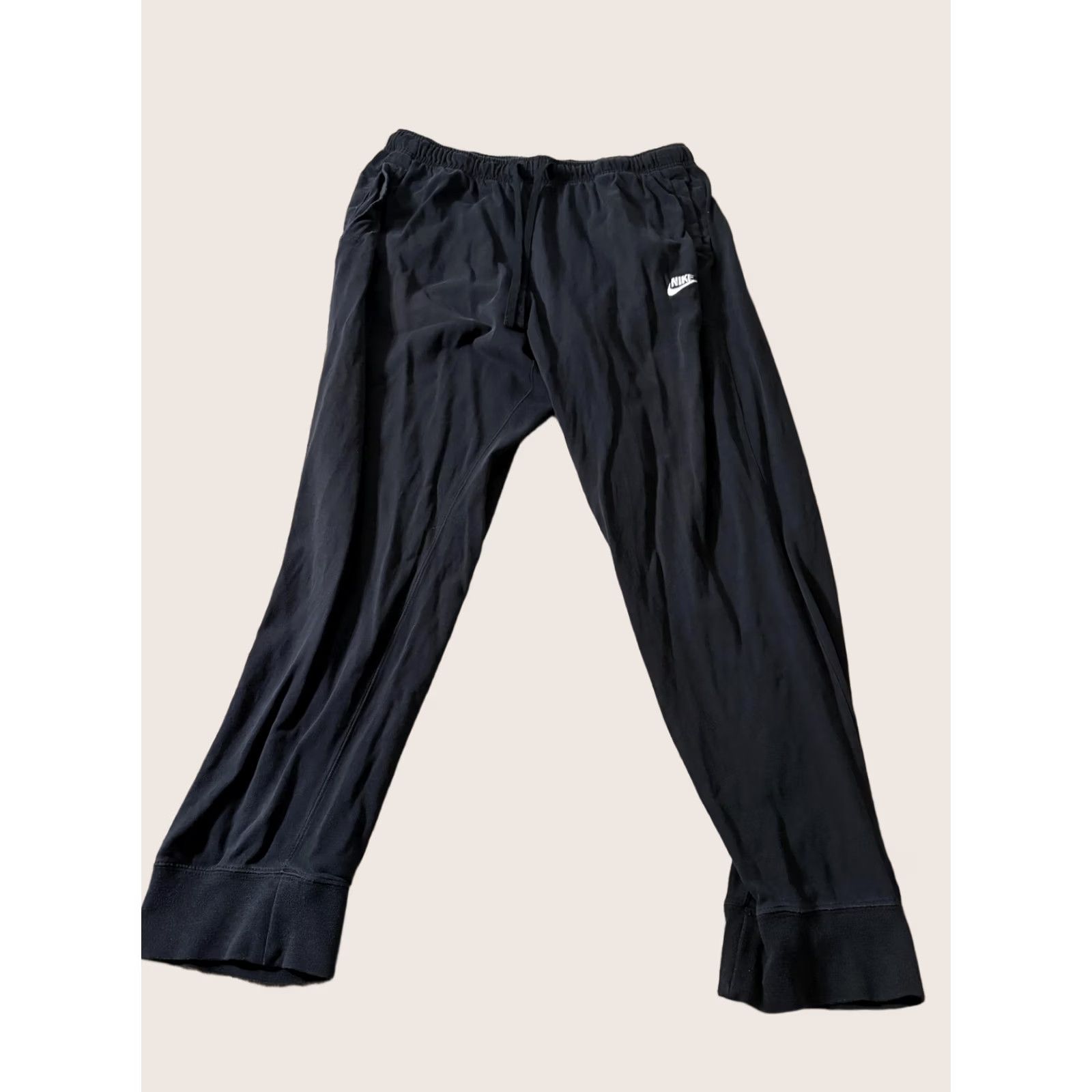 Nike Nike Woven Jogger Pants Mens 2XL Black Sportswear Casual Activewear Elastic Waist Size US 39 - 1 Thumbnail