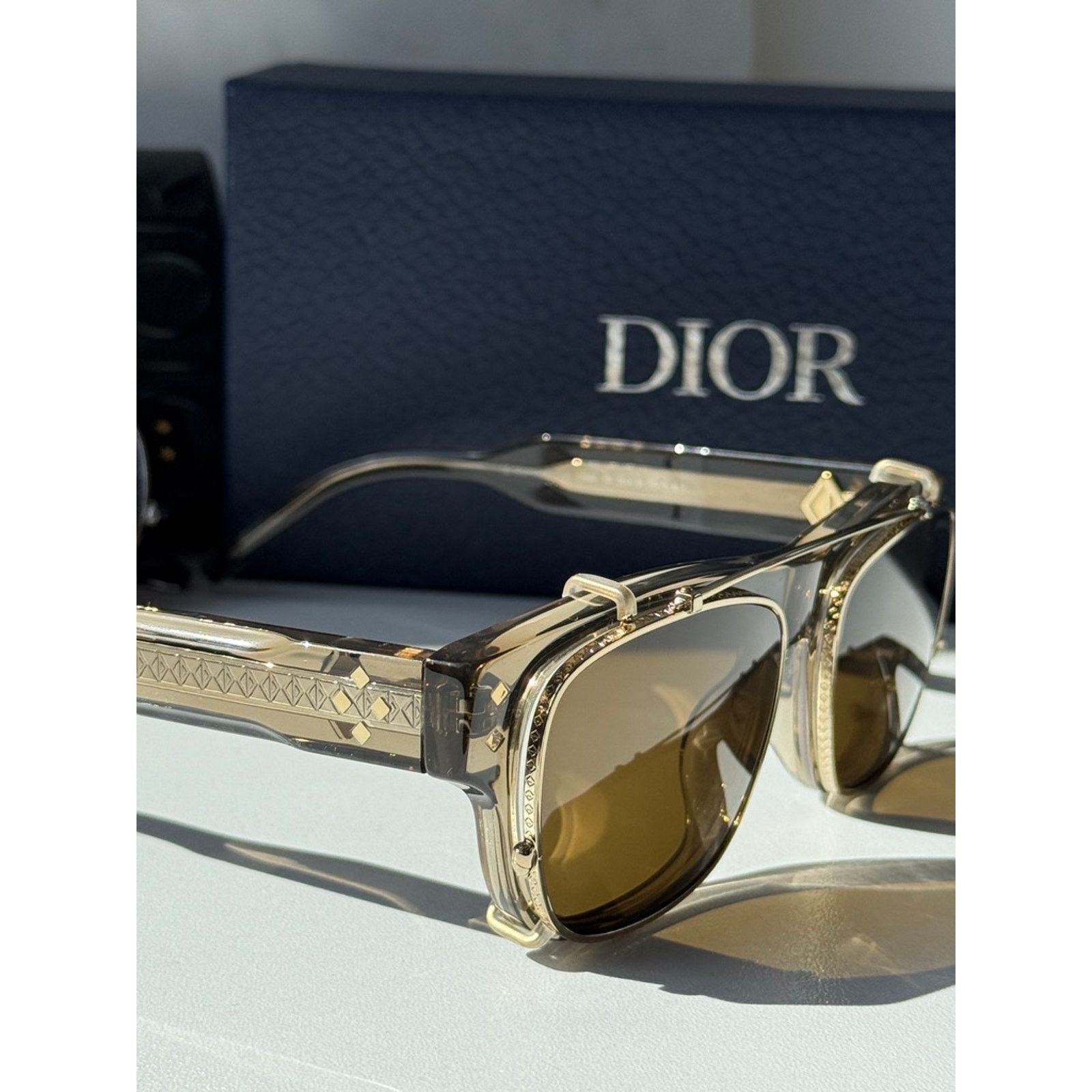 Dior NEW Dior CDDiamondO S10I Clip On Frames in Brown $720 Size ONE SIZE - 15 Thumbnail