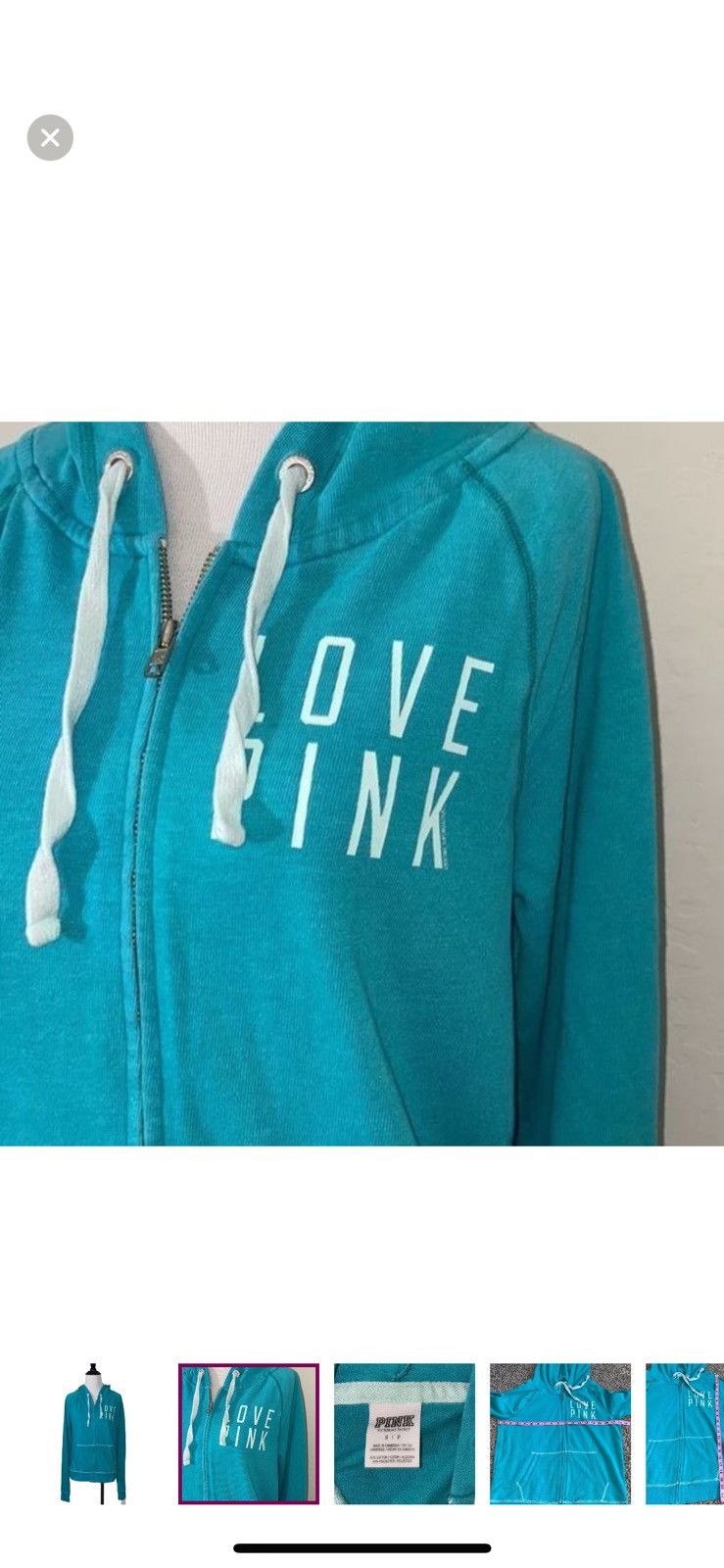 Pink Pink Victoria’s Secret small logo zip up hoodie Size S / US 4 / IT 40 - 5 Thumbnail