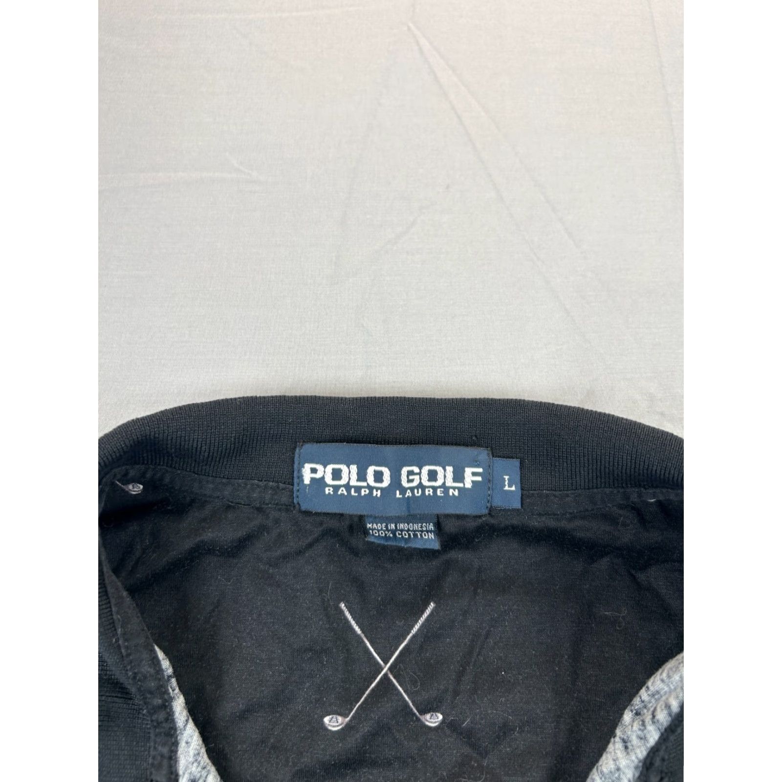 Ralph Lauren Polo Golf Ralph Lauren Polo Shirt Mens Large Black Short Sleeve Golf Shirt with Logo Size US L / EU 52-54 / 3 - 2 Thumbnail