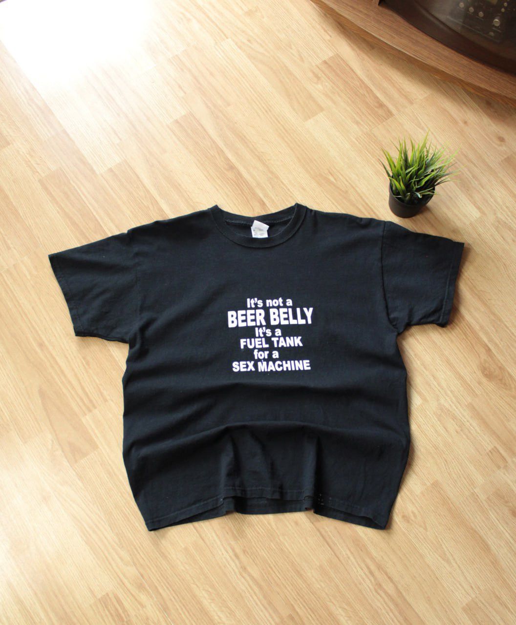 Vintage 🔥 Vintage Sex Machine Beer Belly Y2K Streetwear T Shirt Size US XL / EU 56 / 4 - 1 Thumbnail