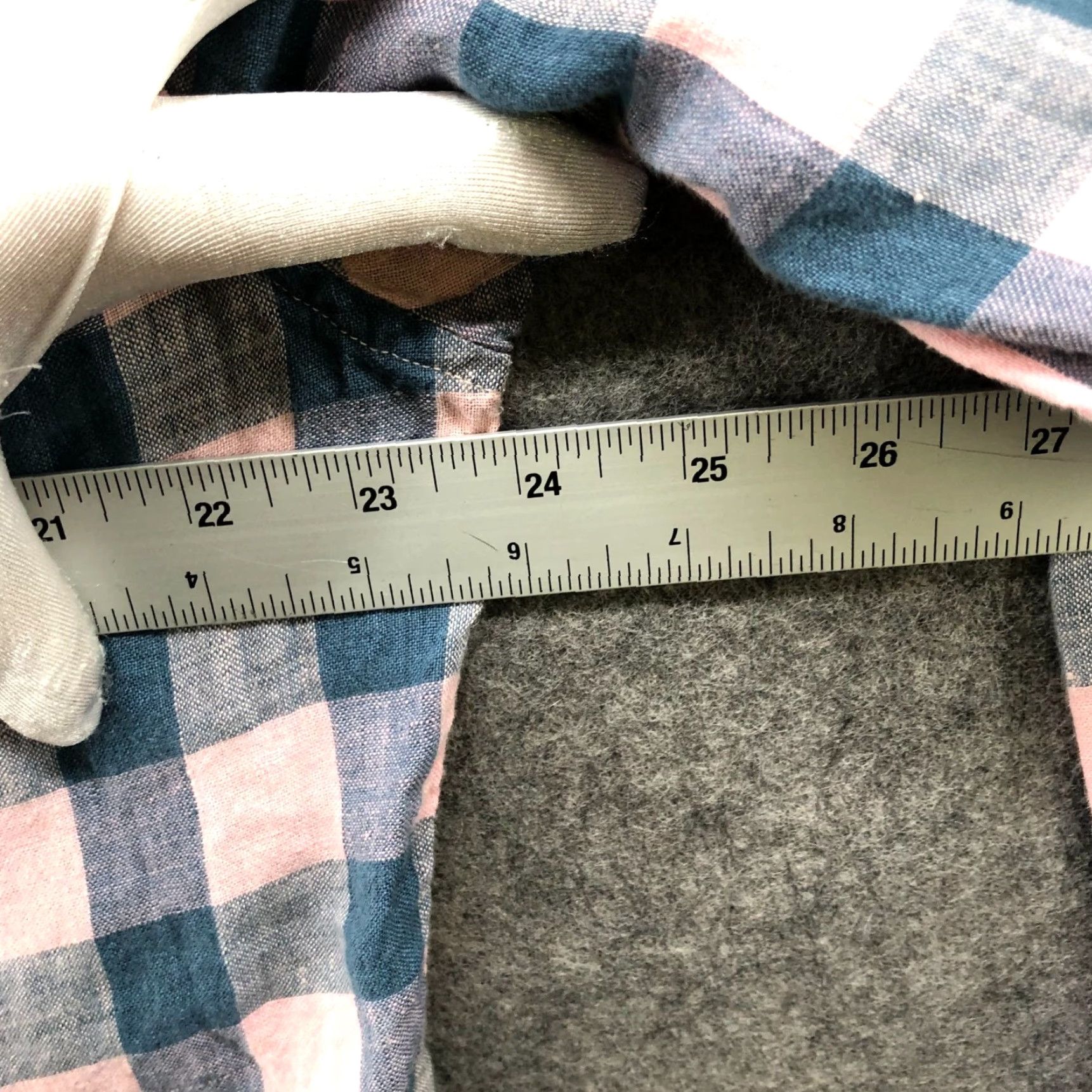 Bonobos Bonobos 100% Linen Button-Up Shirt Mens L Pink Blue Check Long Sleeve Casual Fit Size L / US 10 / IT 46 - 7 Thumbnail