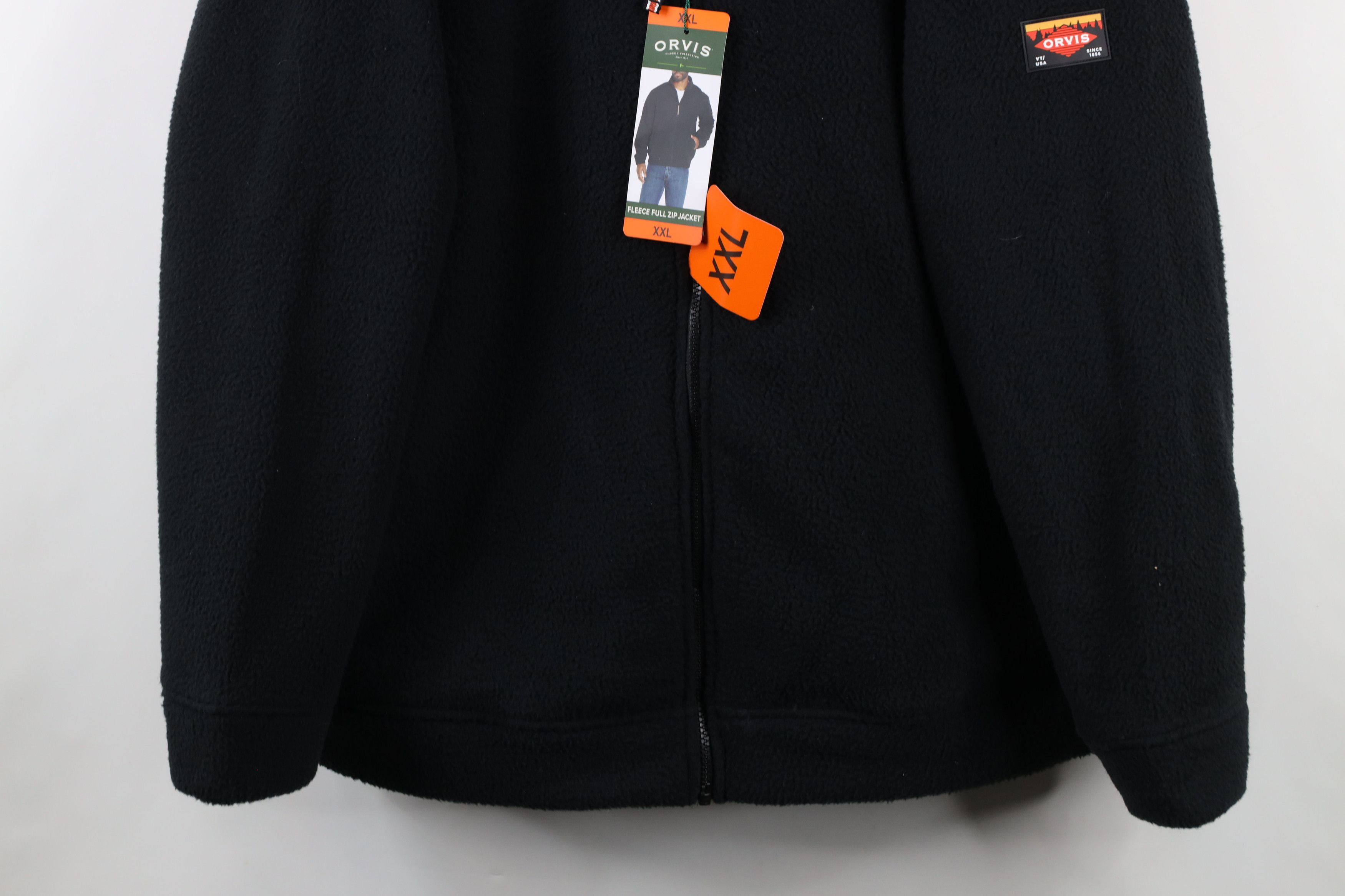 Orvis × Vintage New Orvis Spell Out Deep Pile Fleece Full Zip Jacket Black Size US XXL / EU 58 / 5 - 3 Thumbnail