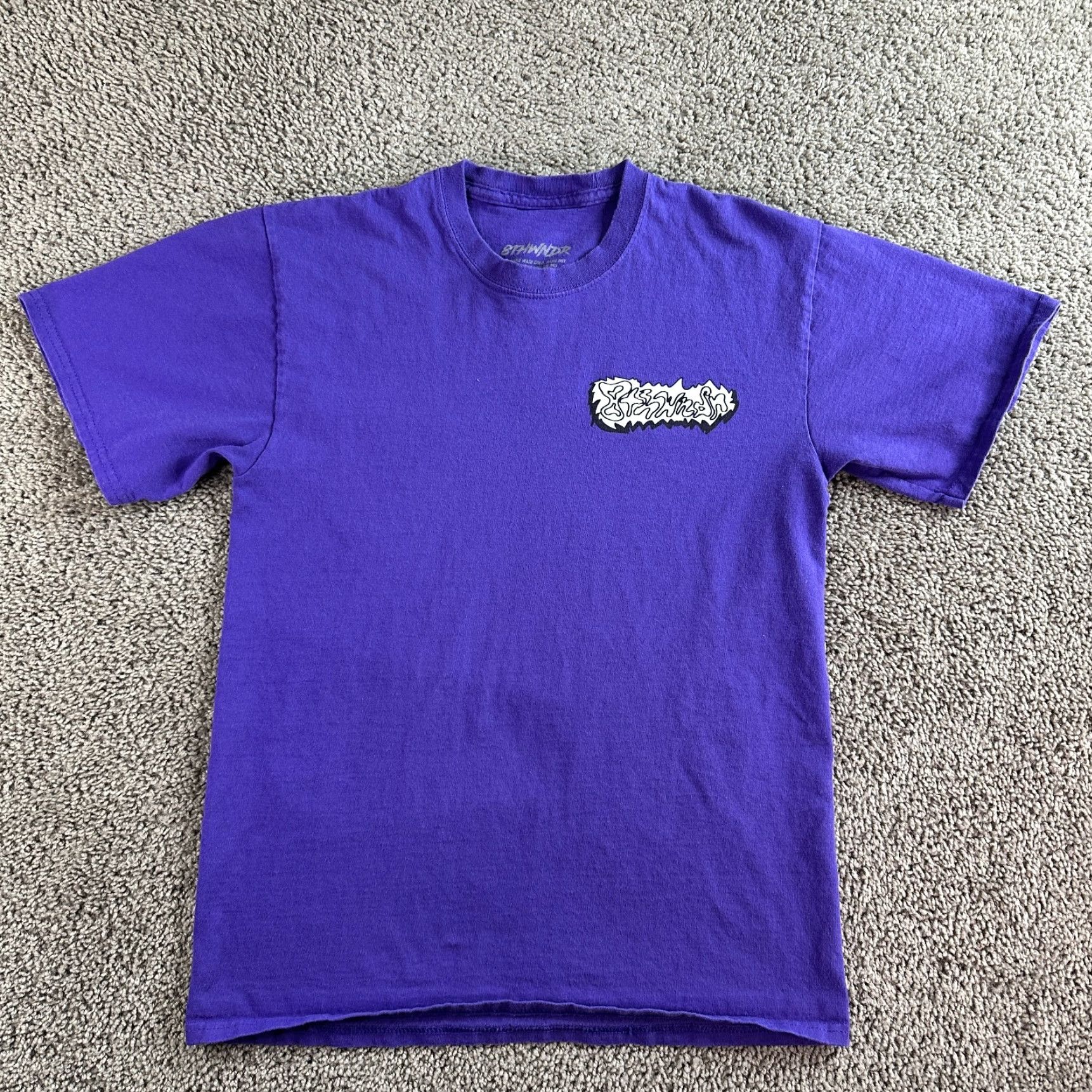 Vintage 8THWNDR Shirt Mens M Purple White Graphic Print Logo Short Sleeve Crew Neck Size US M / EU 48-50 / 2 - 7 Thumbnail