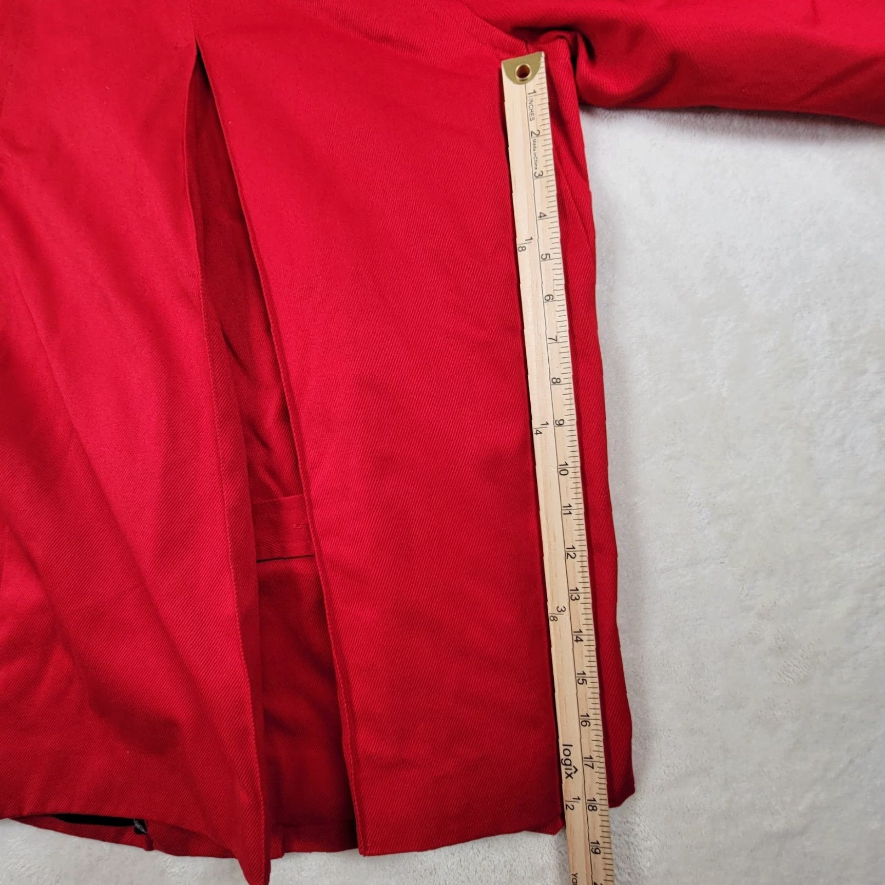 Ralph Lauren VINTAGE Lauren Ralph Lauren Womens Equestrian Red Jacket PS Petite Small Cotton Mid-Length Lightweight Full Zip Collared Pockets Boys? Size S / US 4 / IT 40 - 5 Thumbnail