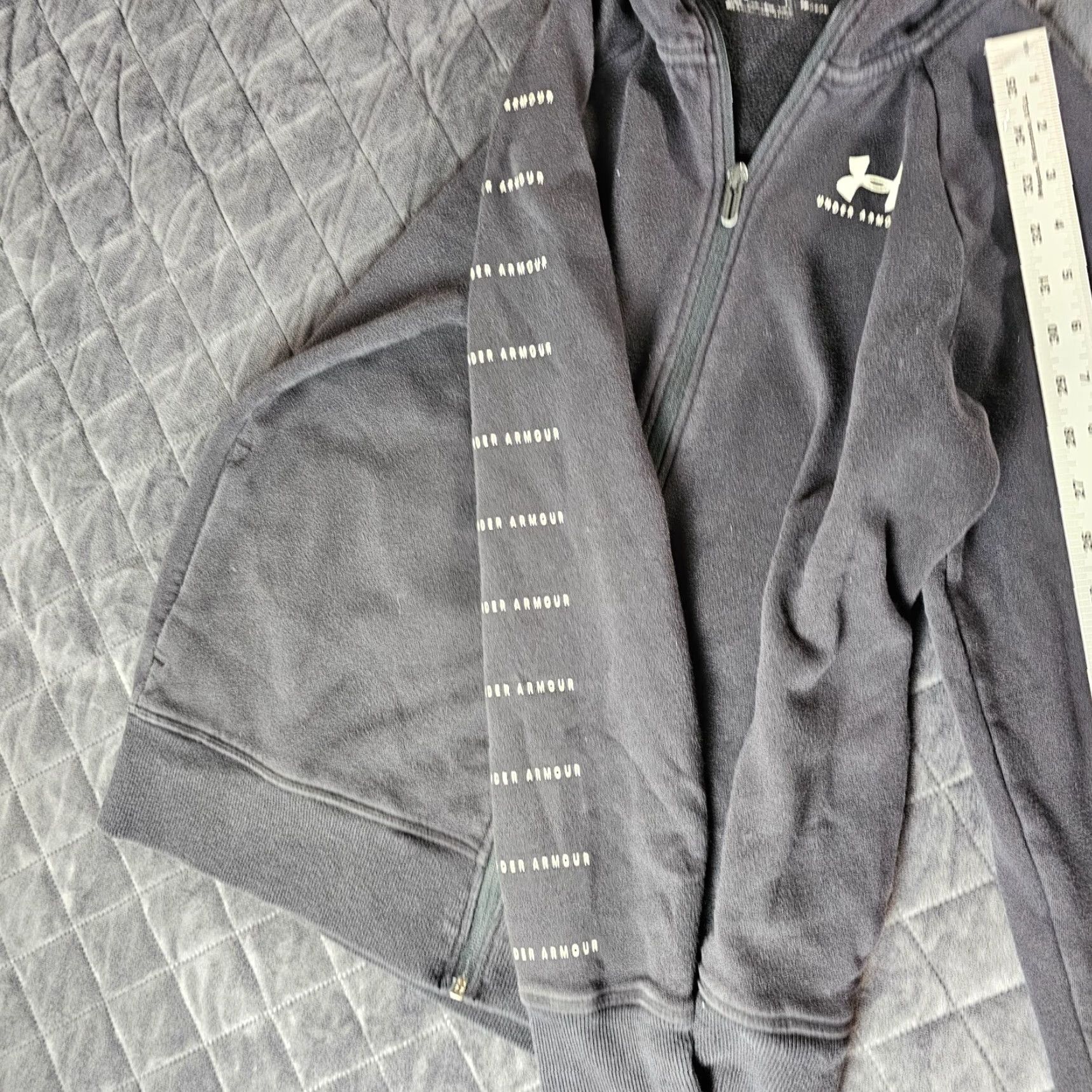 Under Armour VINTAGE Under Armour Hoodie Casual Full Zip Microfiber Men’s XS Black Loose Size US XS / EU 42 / 0 - 7 Thumbnail