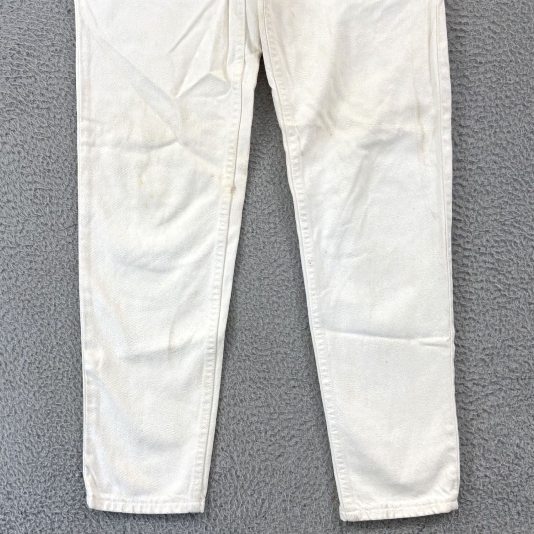 Levi's VINTAGE Levi's 550 Jeans Womens 11 White Denim 90s Relaxed Tapered Leg USA Womens Jeans 90s Size 32" / US 10 / IT 46 - 2 Thumbnail
