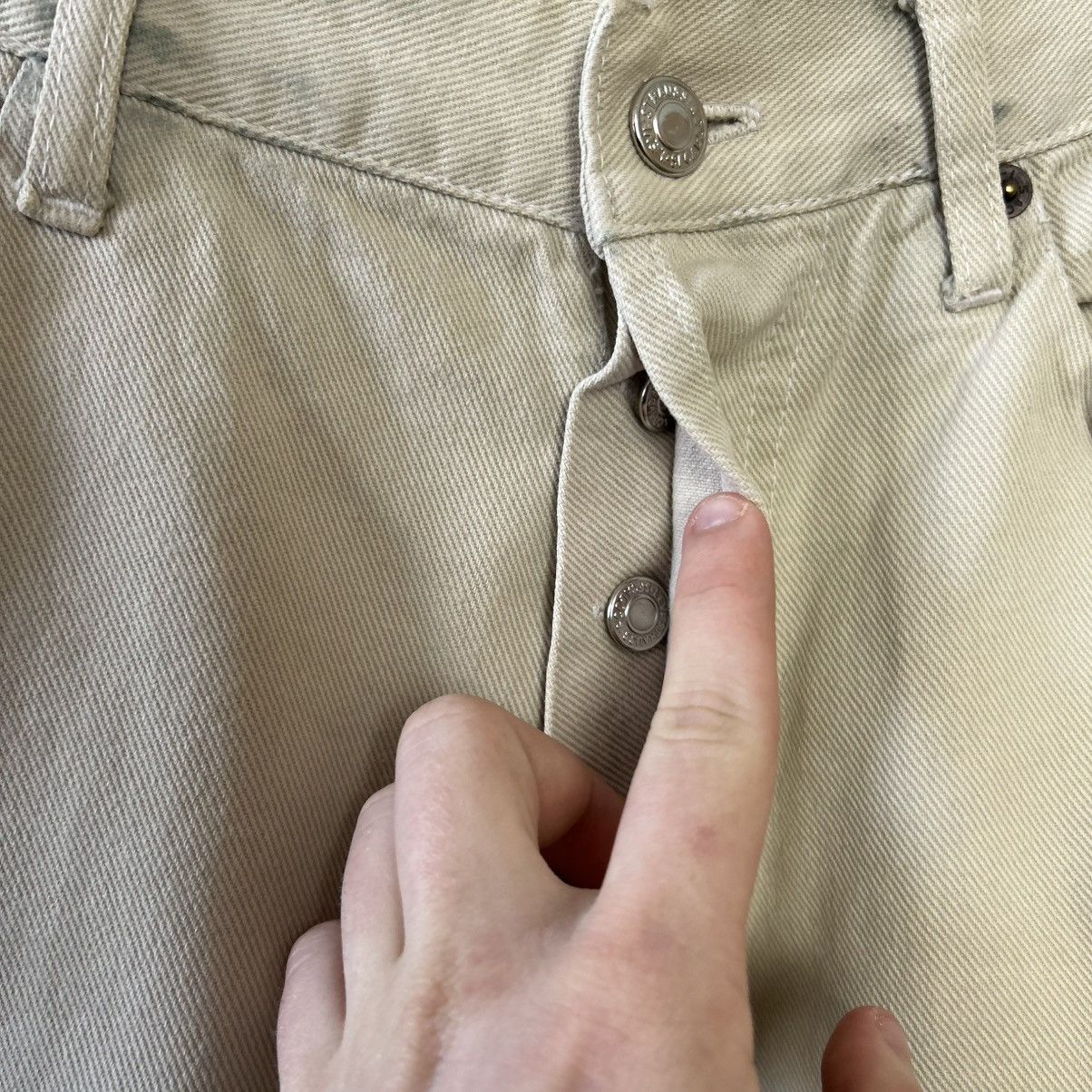 Levi's Vintage Clothing Vintage Levis 501xx Made InUSA rare beige denim jeans Size US 34 / EU 50 - 12 Thumbnail