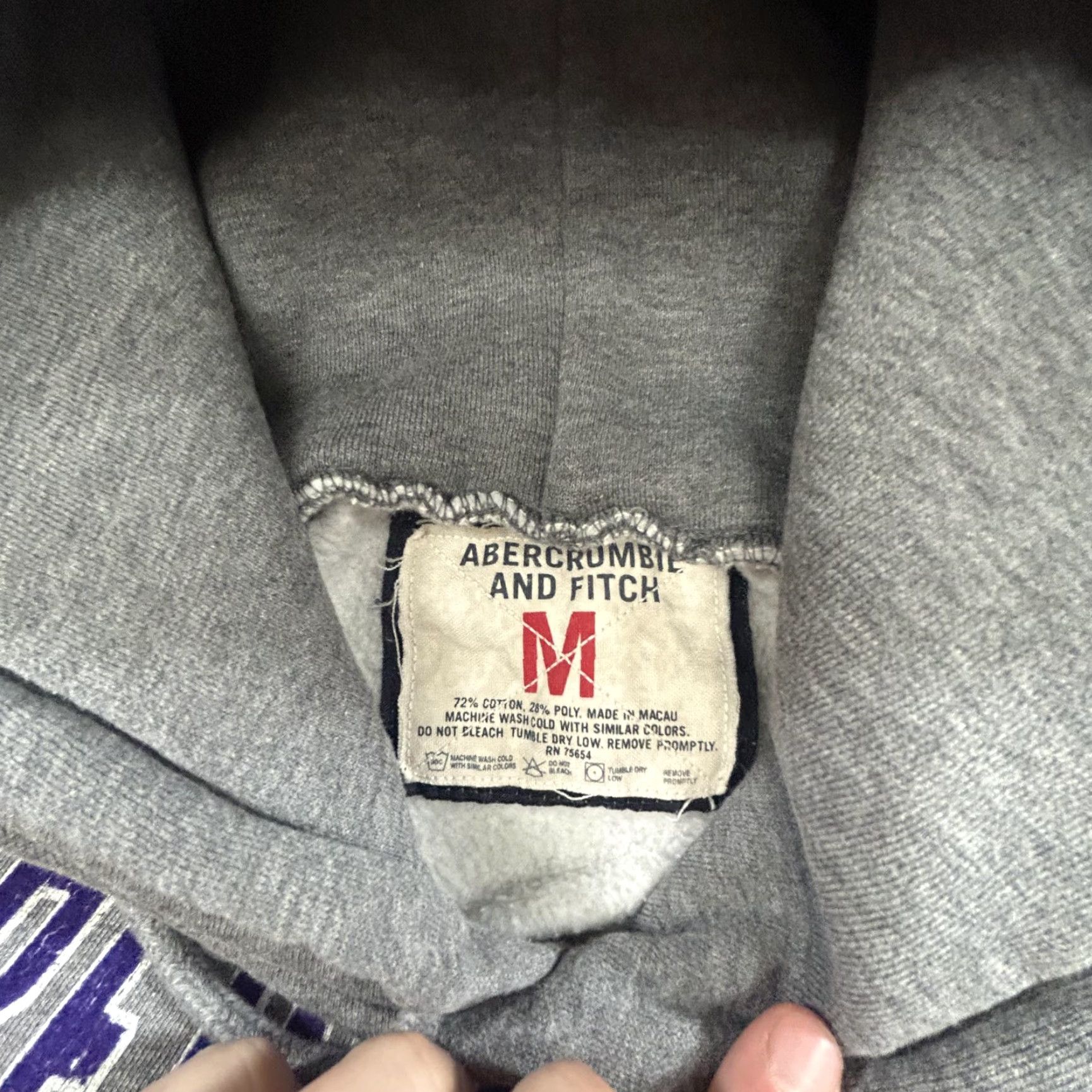 Abercrombie & Fitch VINTAGE Abercrombie Hoodie Mens Medium Track Winged Foot Sweatshirt Running Y2K Size US M / EU 48-50 / 2 - 4 Thumbnail