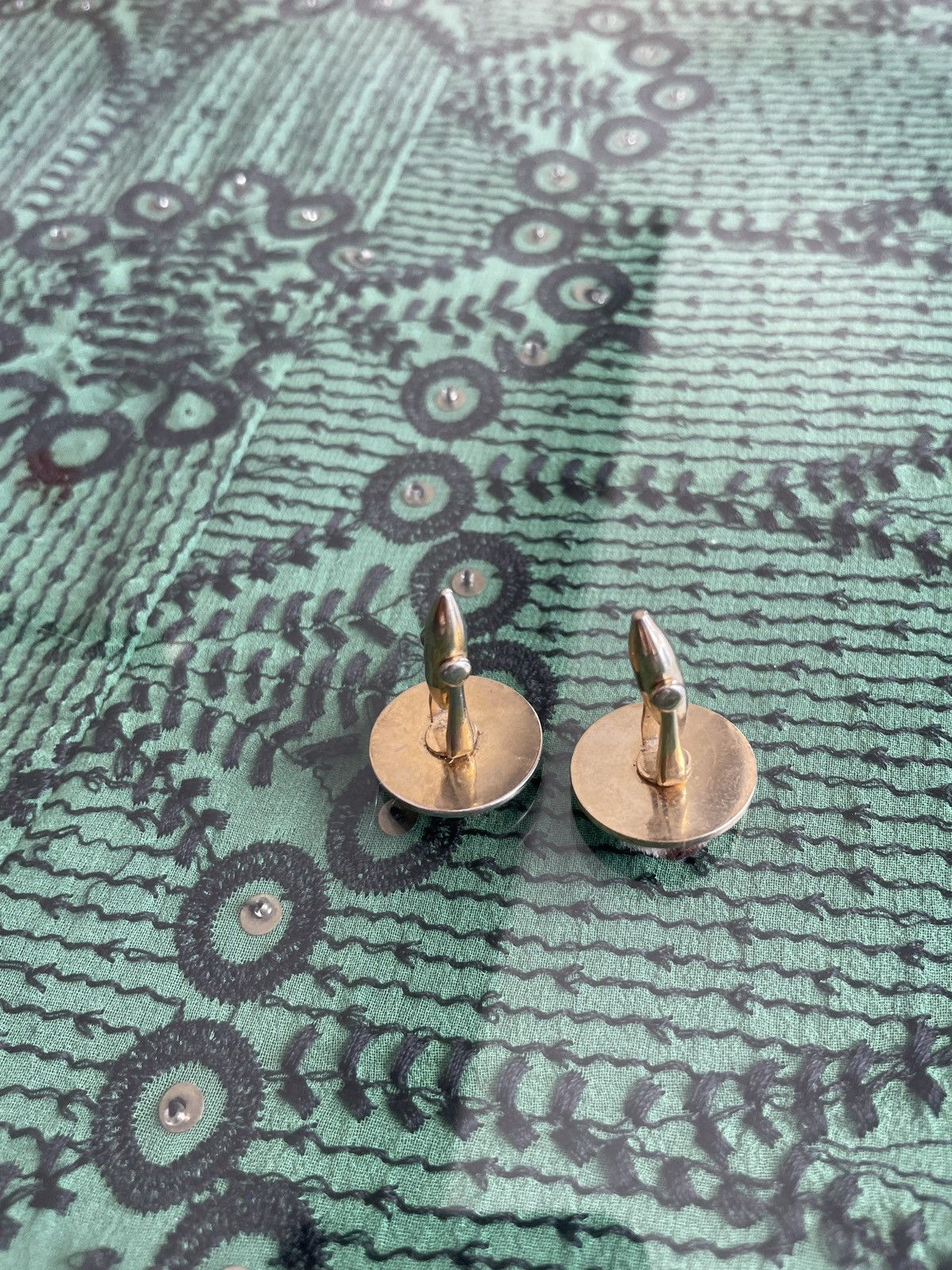 Vintage Pony hair and gold tone cuff links Size ONE SIZE - 5 Thumbnail