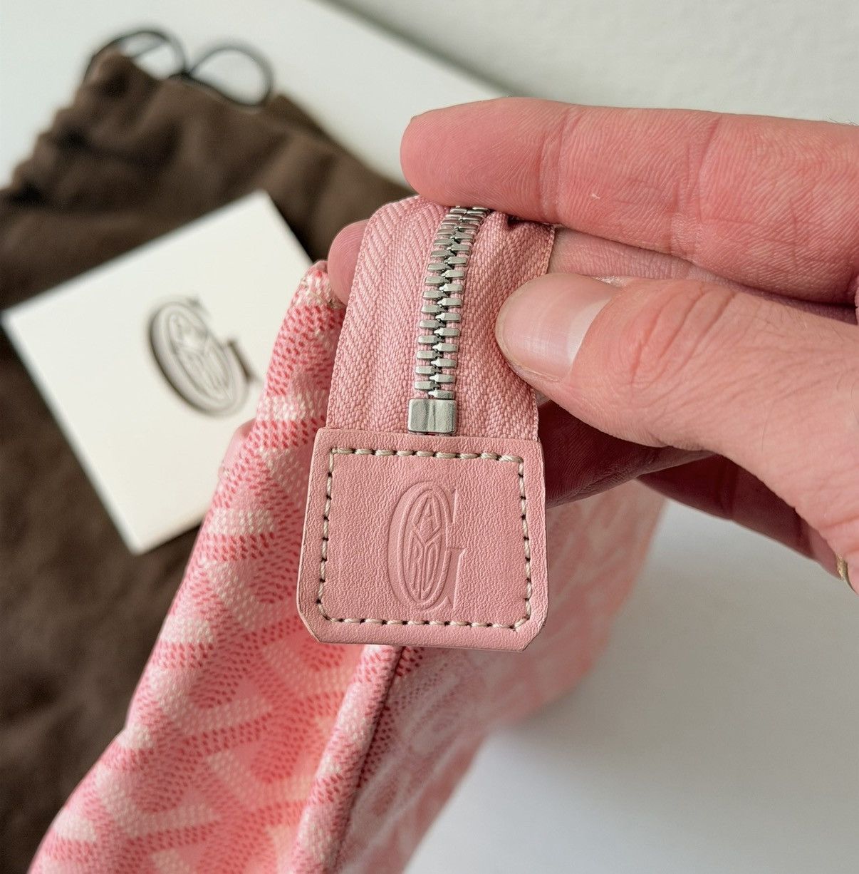 Goyard Goyard Pink Clutch Bag Rare Mirror PM Toiletry Sakura Pearl Size ONE SIZE - 4 Thumbnail