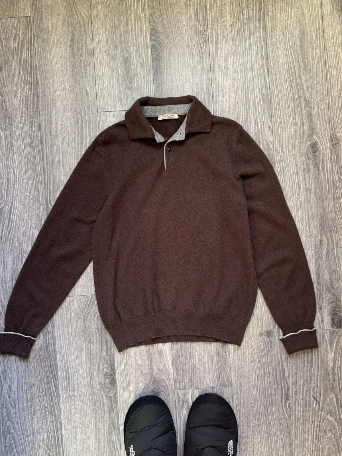 Other Fioroni Brown Cashmere Polo Sweater 48 RRP €775 Size US M / EU 48-50 / 2 - 3 Thumbnail
