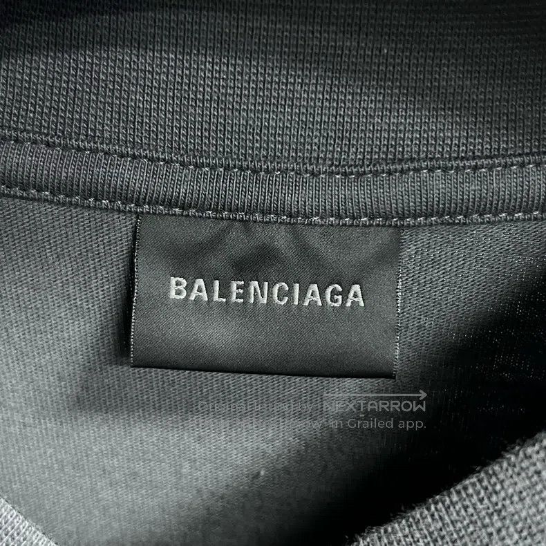 Balenciaga Balenciaga Grey Letter Logo Print Short Sleeve Size US S / EU 44-46 / 1 - 3 Thumbnail