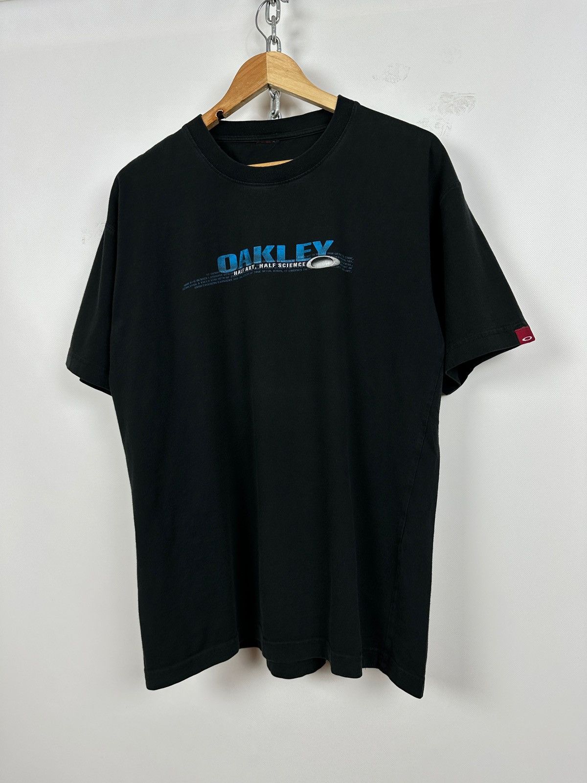 Oakley Vintage Oakley Big Logo Black T-Shirt Size US L / EU 52-54 / 3 - 3 Thumbnail