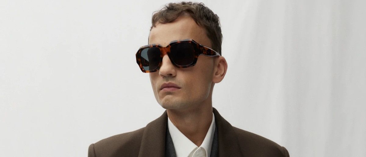 image of Port Tanger Noor Sunglasses In Myrrh, New In Box in Tortoise Shell, Men's