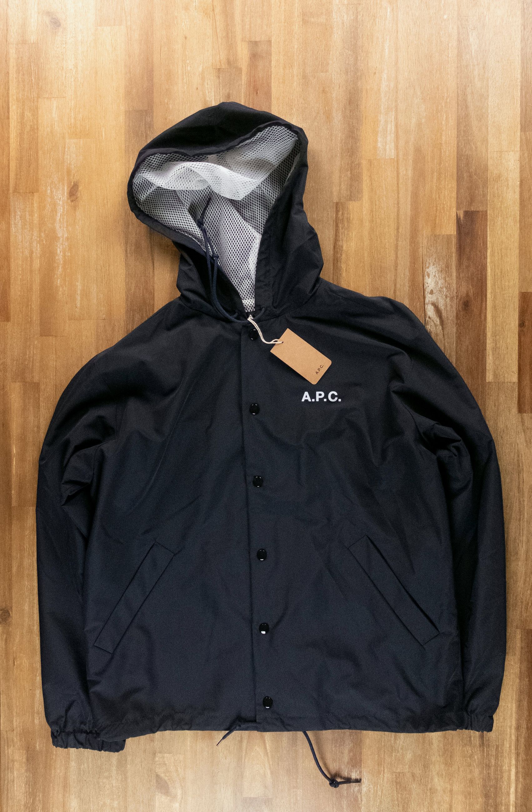 A.P.C. A.P.C. Greg navy blue hooded light blouson jacket Medium Size US M / EU 48-50 / 2 - 6 Thumbnail
