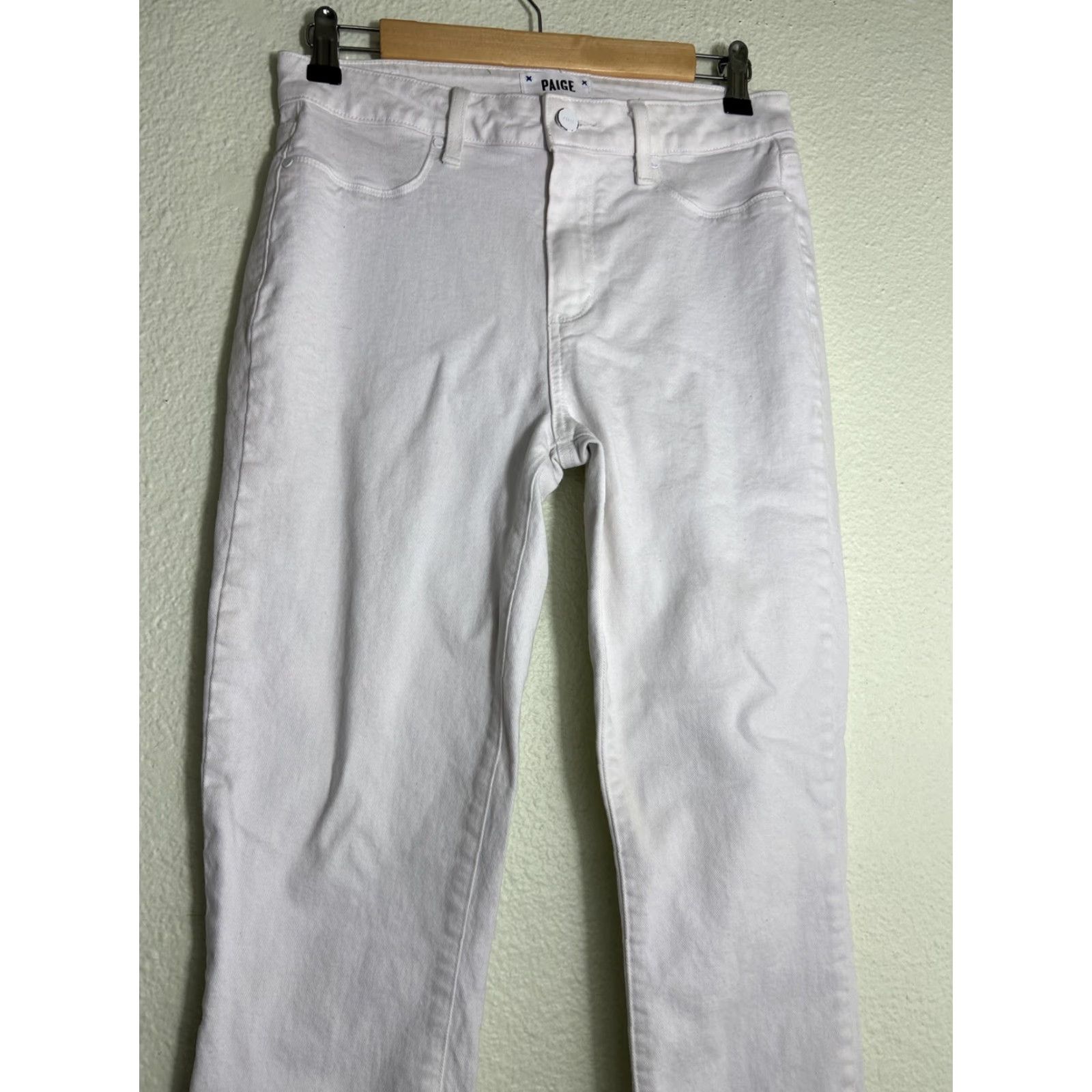 Paige Paige Hoxton Jeans Womens 28 White Ankle Pants 28x28 Reg Size Womens Jeans White Ankle 90s? Size 28" / US 6 / IT 42 - 3 Thumbnail