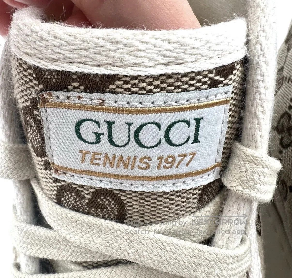 Gucci Beige High-Top Sneakers Size 7.5. Size US 7.5 / EU 40-41 - 5 Thumbnail