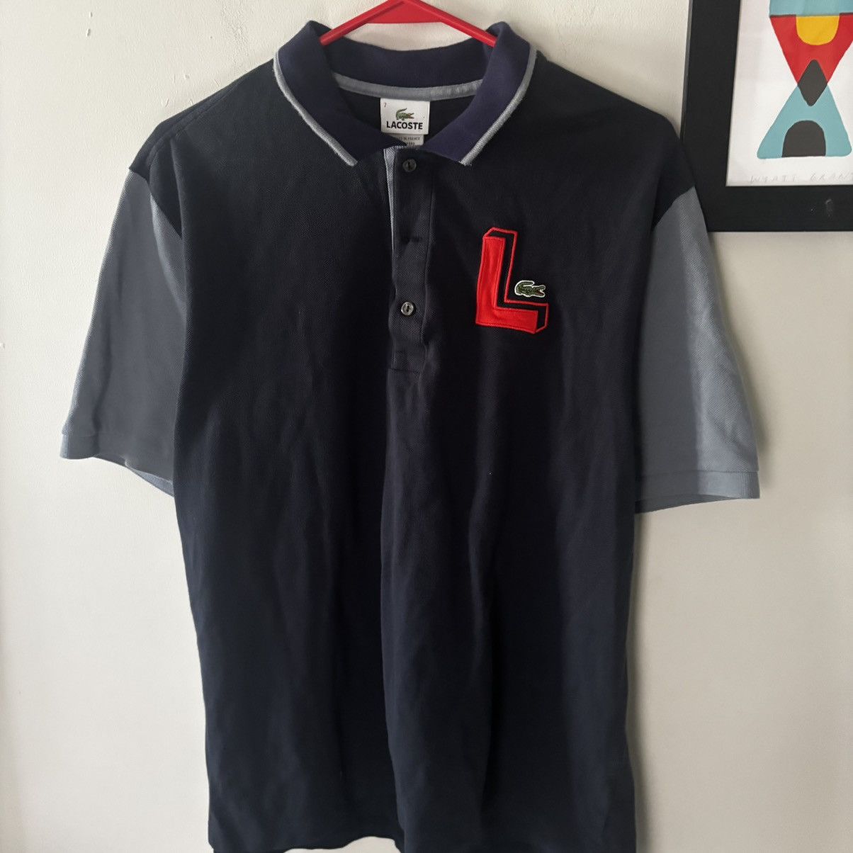 Lacoste Lacoste Live Mens Size 7 Short Sleeve Polo Size US L / EU 52-54 / 3 - 1 Thumbnail