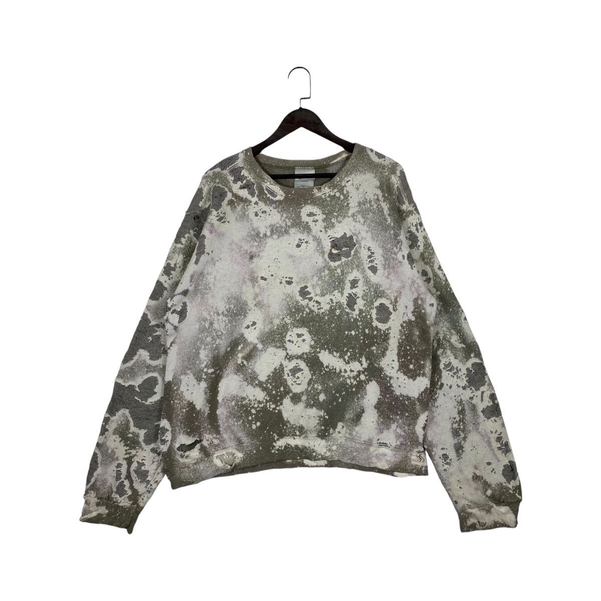 Nike × Vintage Vintage Distressed Acid Wash Nike 90s Sweatshirt Size US M / EU 48-50 / 2 - 1 Thumbnail
