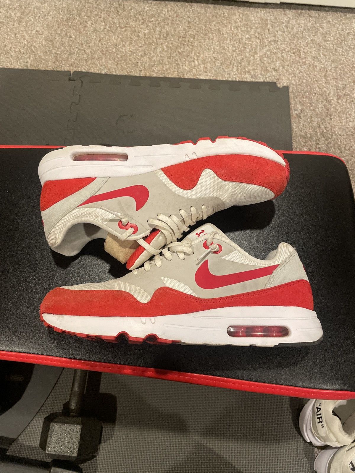 Nike Nike Air Max One “White and University Red” Size US 10 / EU 43 - 3 Thumbnail
