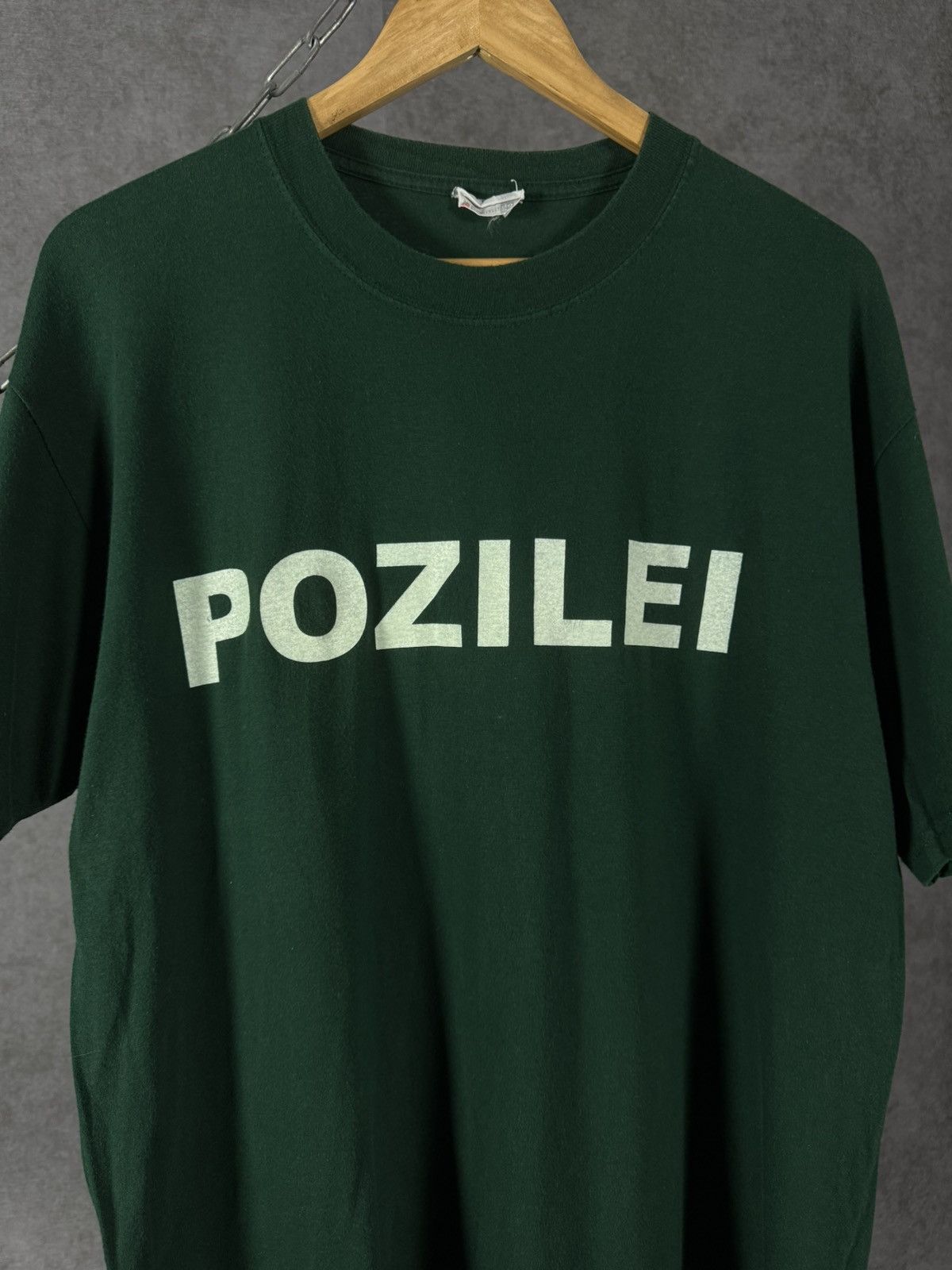 Vintage Polizei vintage center logo tee Size US XL / EU 56 / 4 - 3 Thumbnail