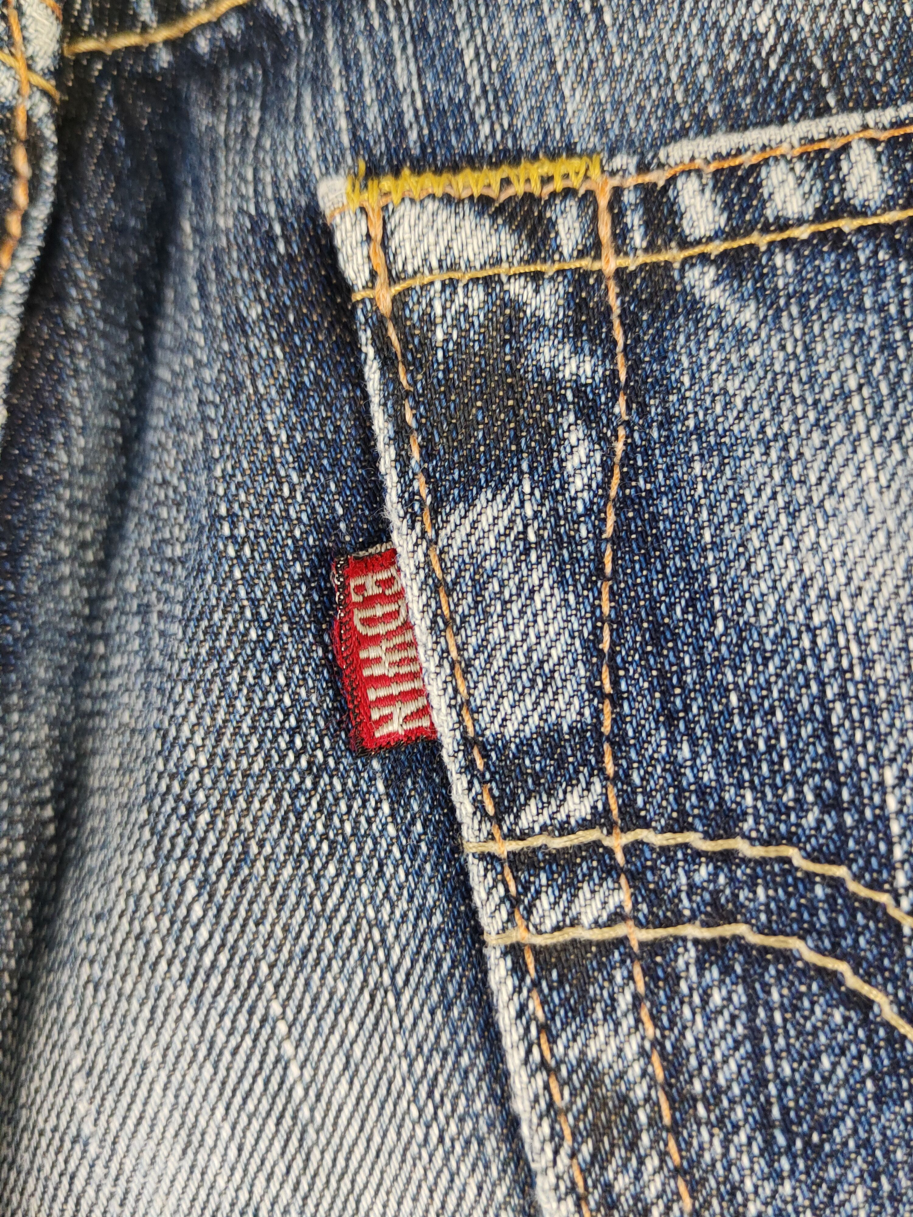 Edwin Edwin 305 Dark Blue Distressed Ripped denim Jeans #W1571 Size US 30 / EU 46 - 10 Thumbnail
