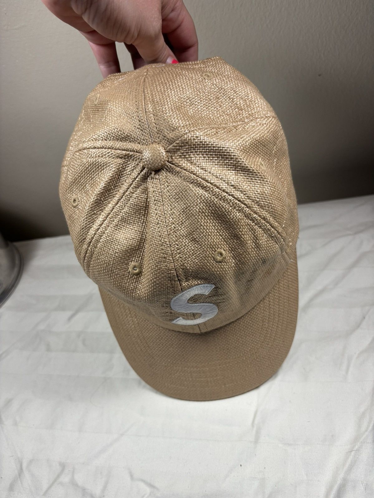 Supreme Supreme Raffia S Logo 6-Panel Hat Size ONE SIZE - 5 Thumbnail