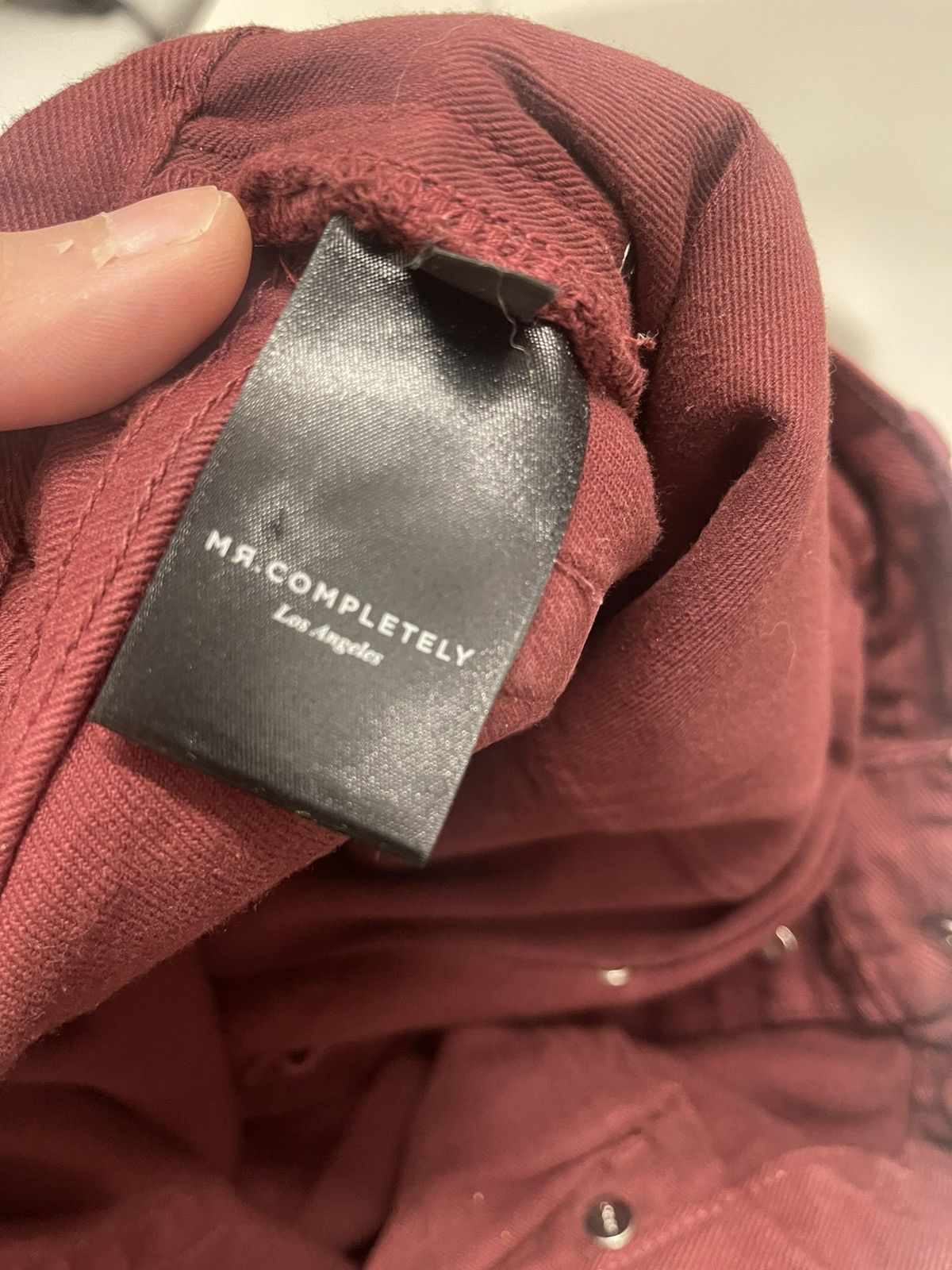 Mr. Completely Slim Burgundy Mr. Completely Denim Size US 38 / EU 54 - 7 Thumbnail