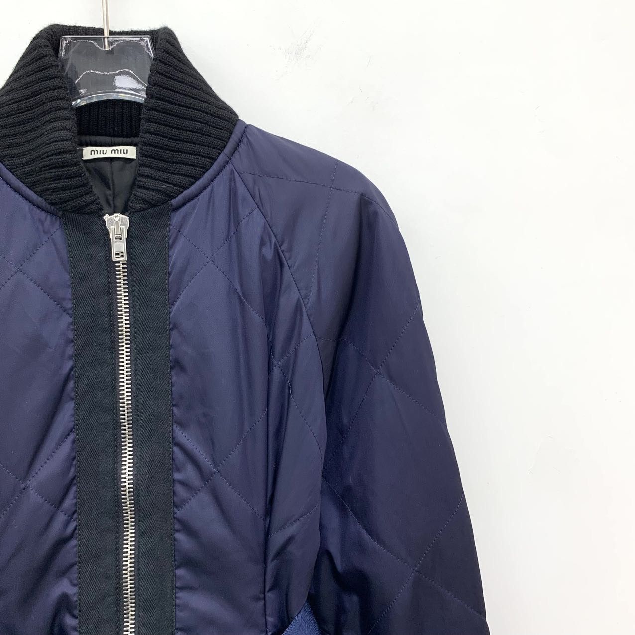 Miu Miu Miu Miu Belted Jacket Navy (42) Size US XS / EU 42 / 0 - 3 Thumbnail