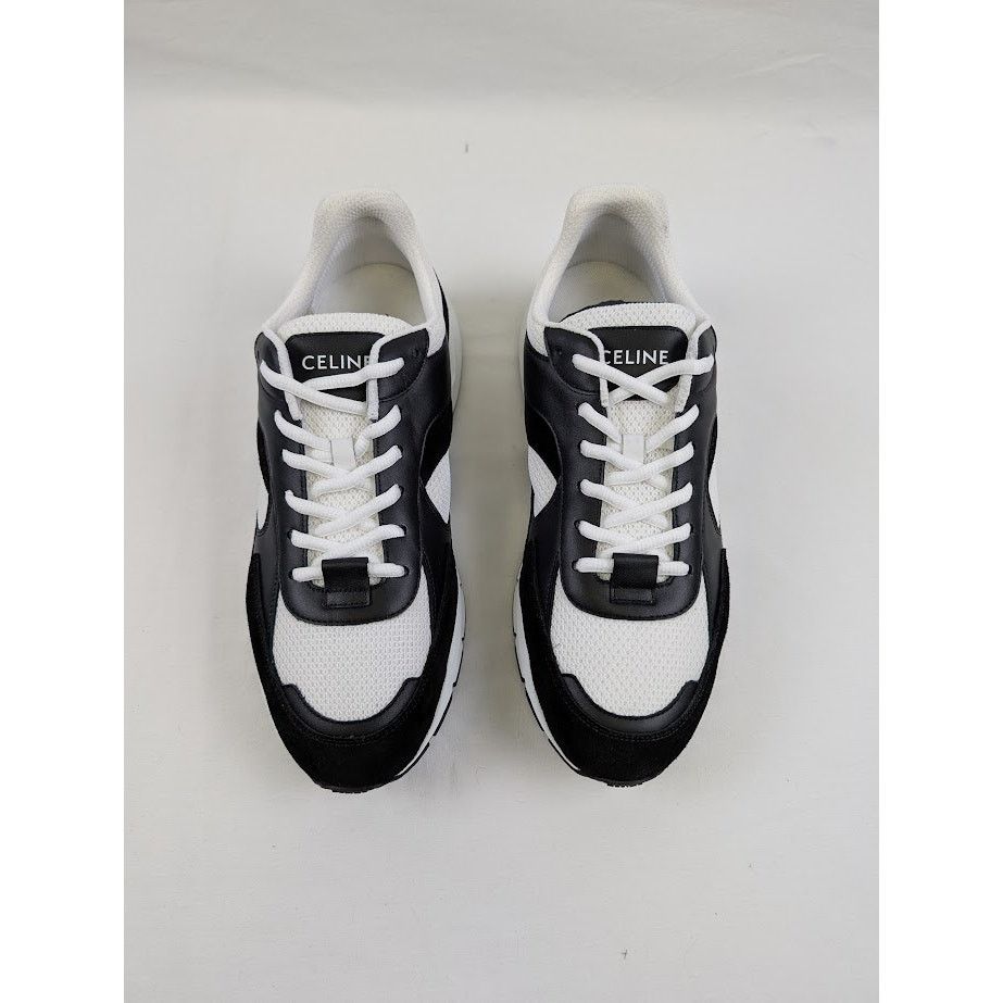 Celine o1rshd1 Low Lace-Up Sneakers in Black/Optic White Size US 12 / EU 45 - 8 Thumbnail