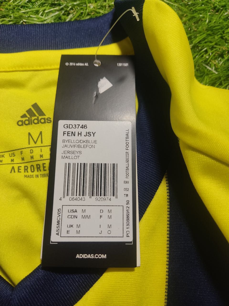 Adidas Fenerbahce 2020 2021 HOME FOOTBALL JERSEY ADIDAS GD3746 Size US M / EU 48-50 / 2 - 3 Thumbnail